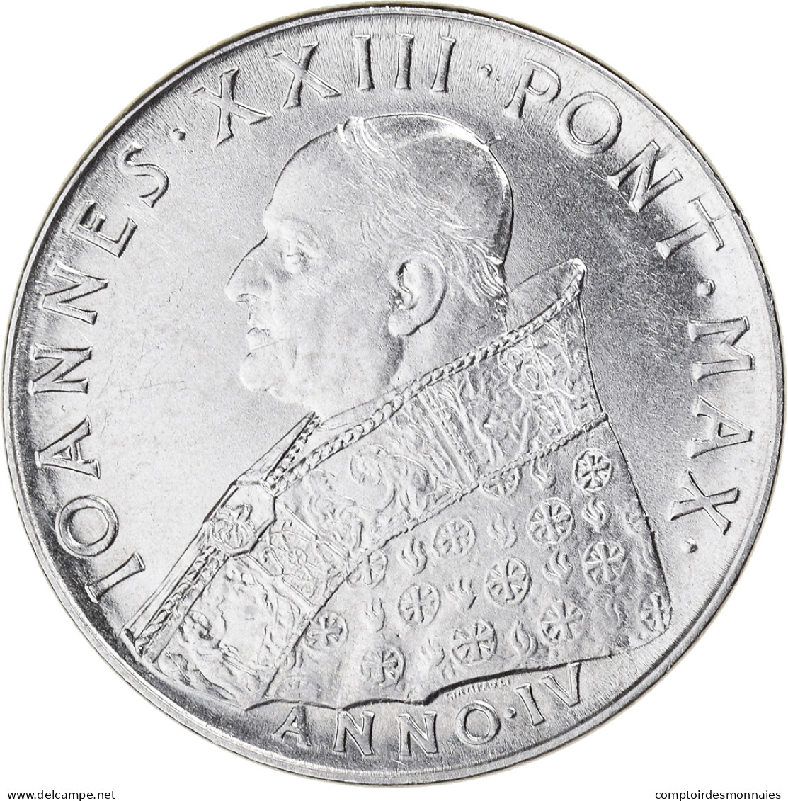 Monnaie, Cité Du Vatican, John XXIII, 100 Lire, 1962, FDC, Acier Inoxydable - Vatikan