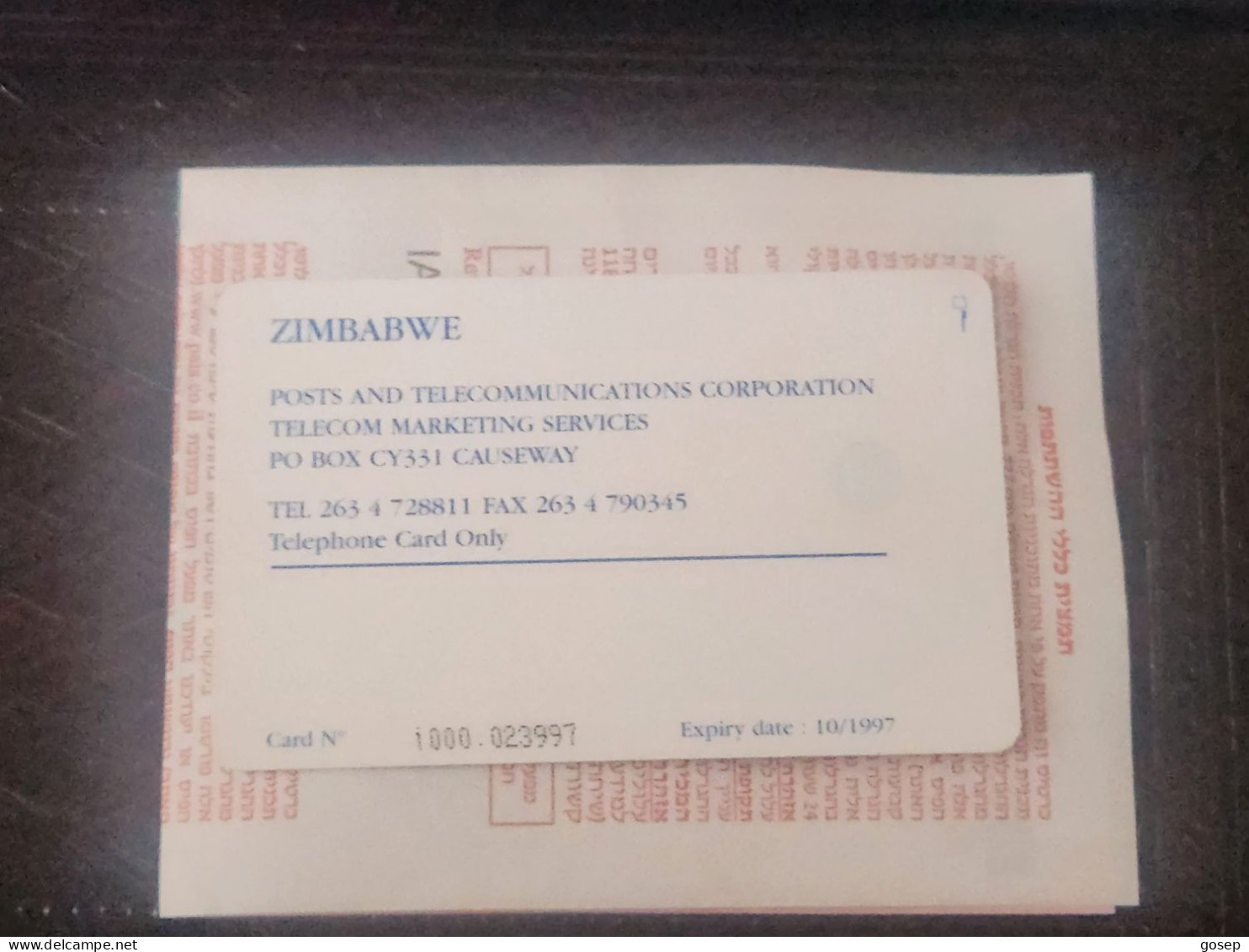 Zimbabwe-(ZIM-01)-cone Shaped Building-(81)-($30)-(1000-023997)-(10/97)(tirage-25.000)-used Card+1card Free - Zimbabwe
