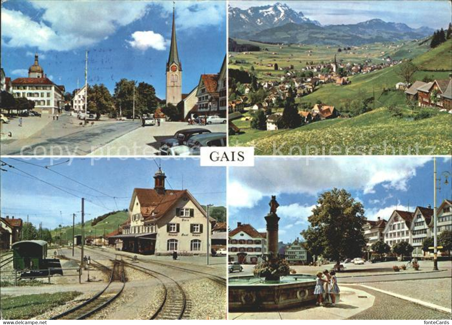 12054870 Gais AR Bahnhof Brunnen Kirche Gais - Other & Unclassified