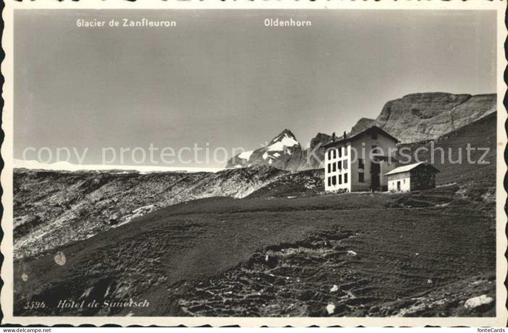 12054370 Sanetschhorn Hotel Du Sanetsch Mit Oldenhorn Sanetschhorn - Other & Unclassified