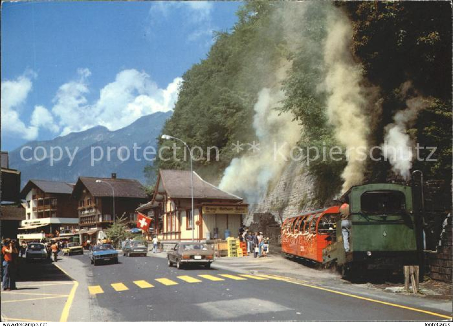 12053904 Brienz BE Abfahrt Der Rothornbahn Eisenbahn Brienz BE - Other & Unclassified