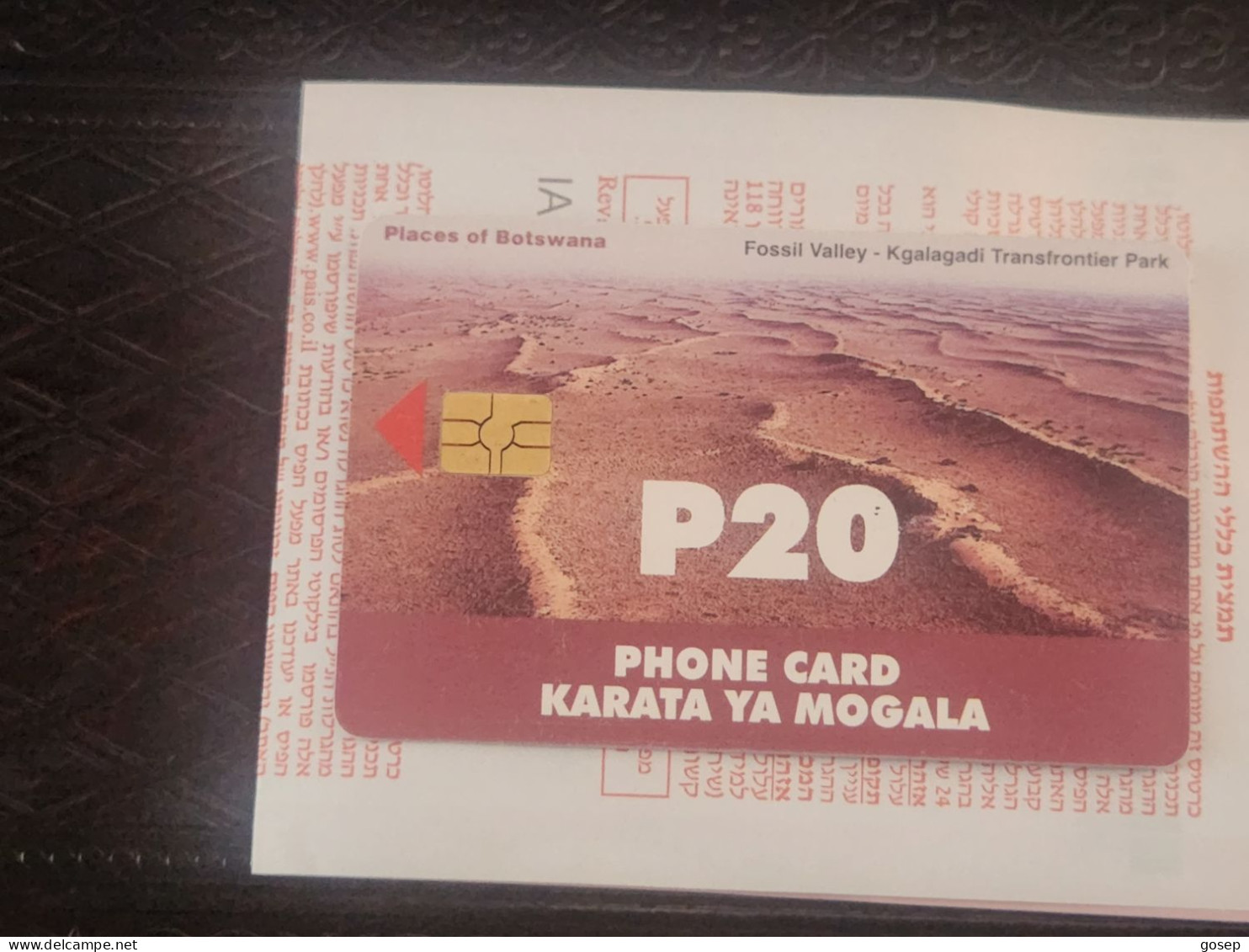 BOTSWANA-(BW-BTC-0022)-Karata Ya Mogala-(4)-(25 PULA)-(BOGAA-000446291)-used Card+1card Prepiad Free - Botsuana