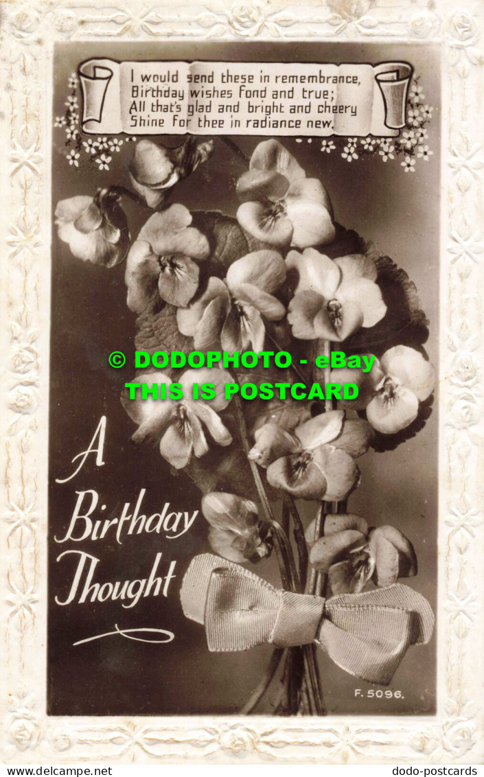 R557405 A Birthday Thought. I Would Send These In Remembrance. British Productio - Monde