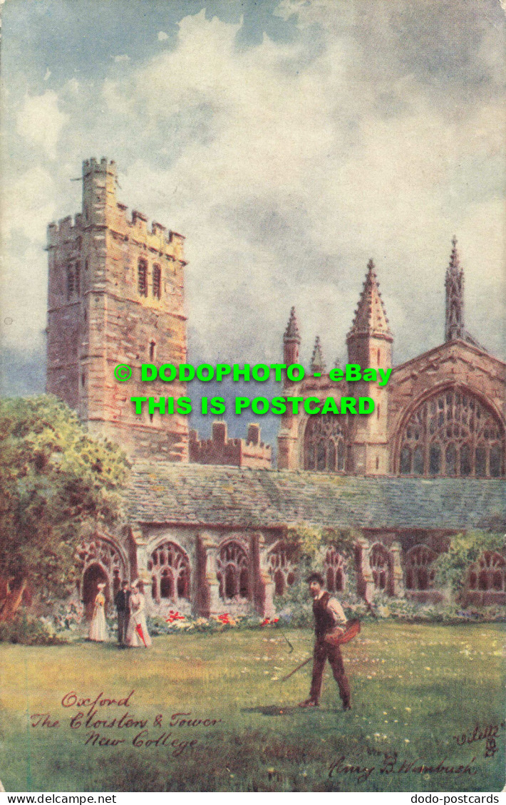 R557411 Oxford. The Cloisters And Tower. New College. Tuck. Oilette. Series II. - Monde