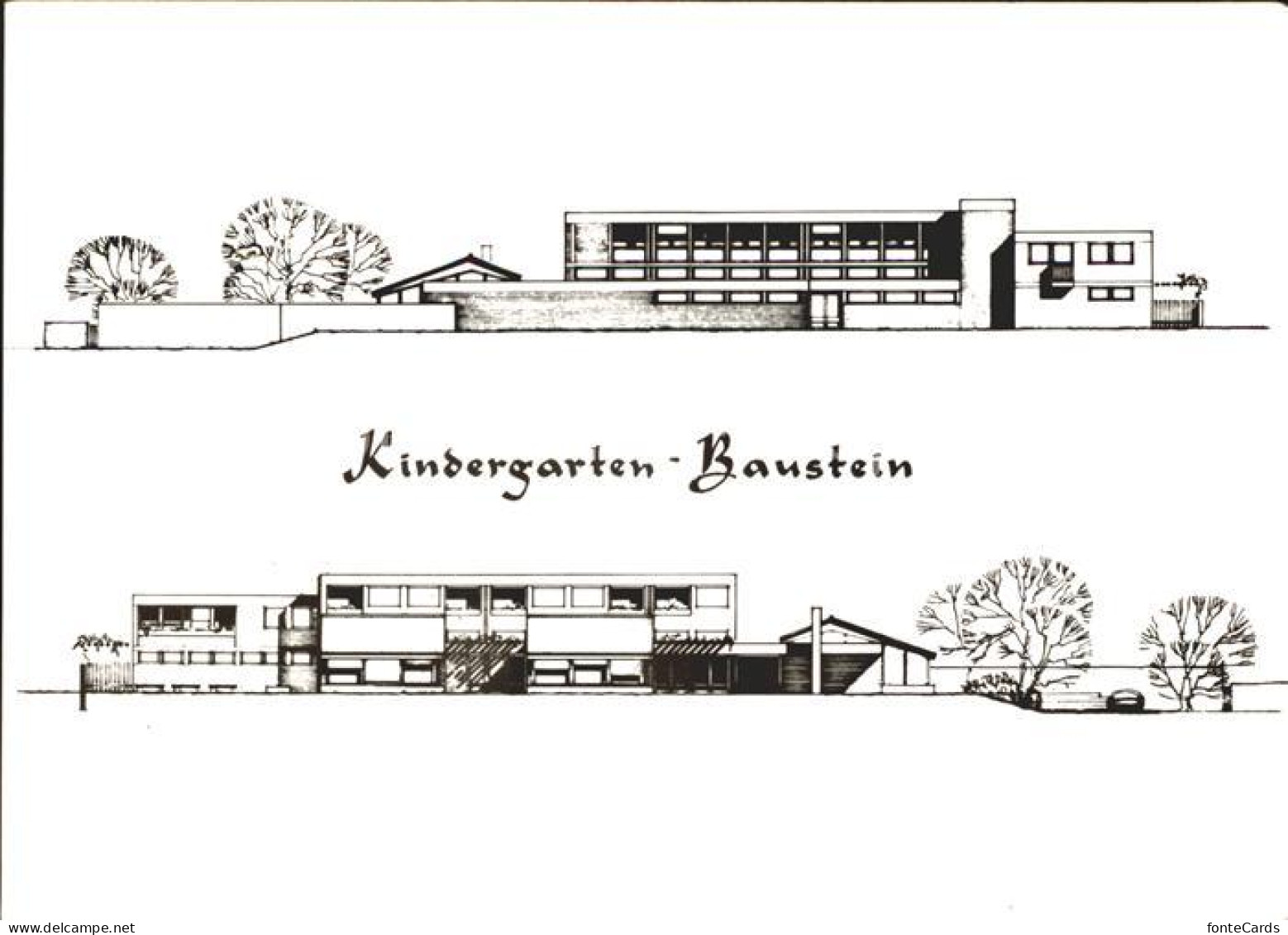12053322 Hochdorf LU Kindergarten Hochdorf Nord Sued Ansicht Baustein Hochdorf L - Sonstige & Ohne Zuordnung