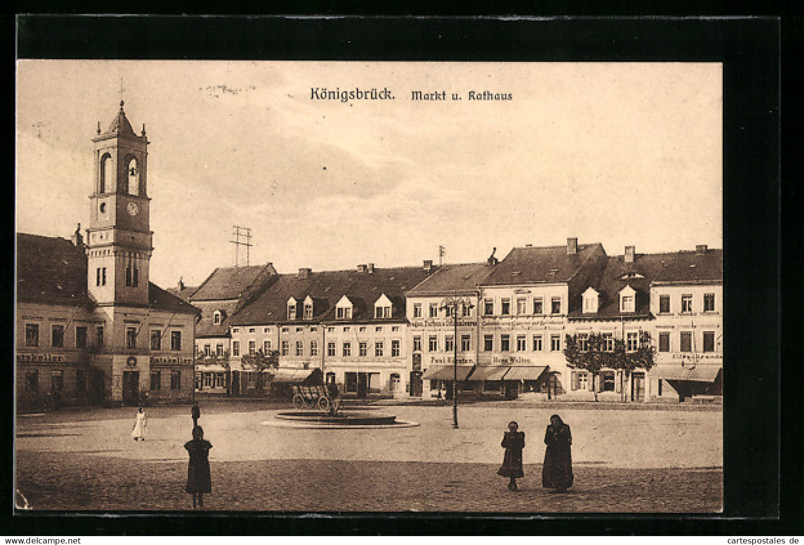 AK Königsbrück, Markt Und Rathaus  - Koenigsbrueck