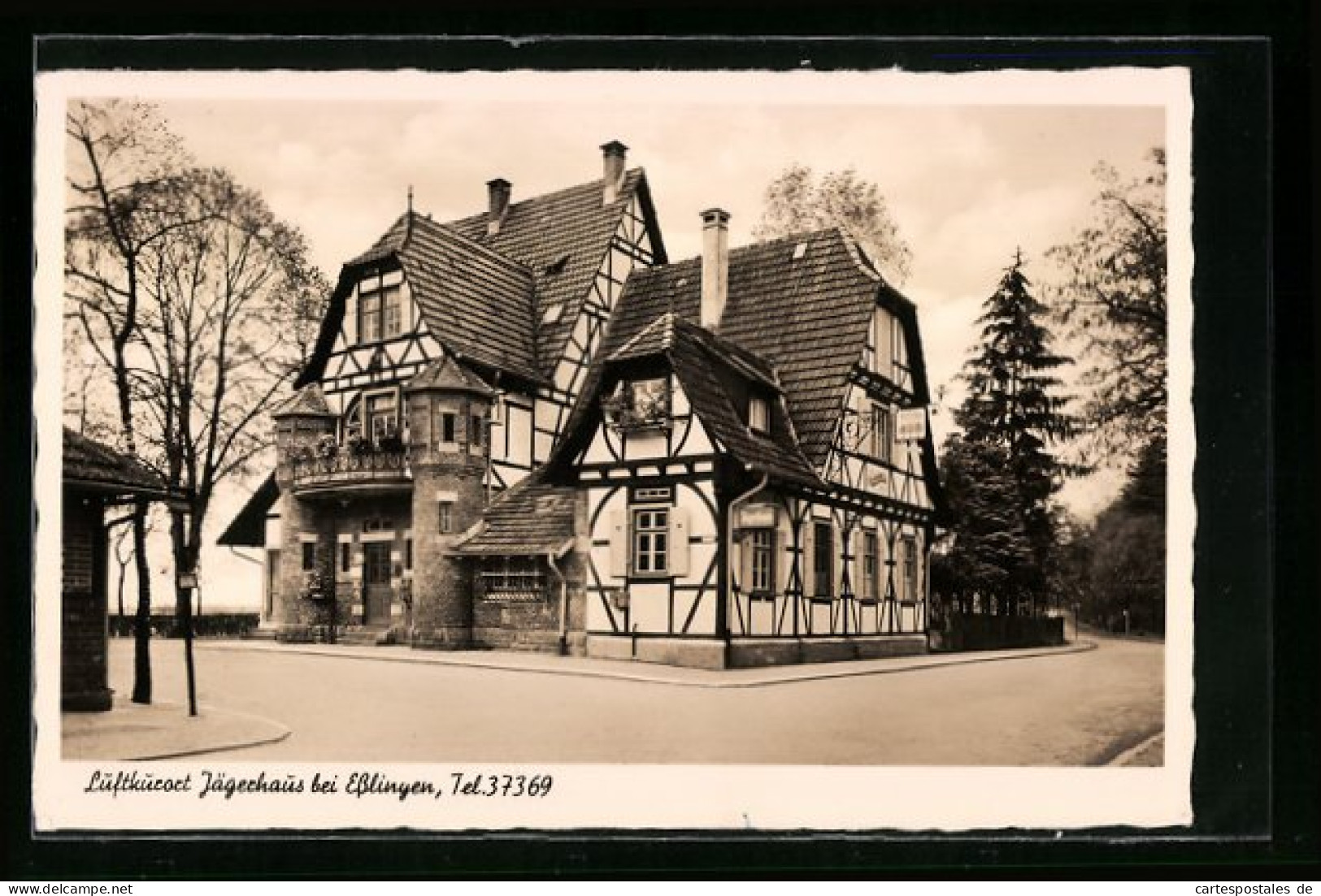 AK Esslingen A. N., Gasthaus Jägerhaus  - Esslingen