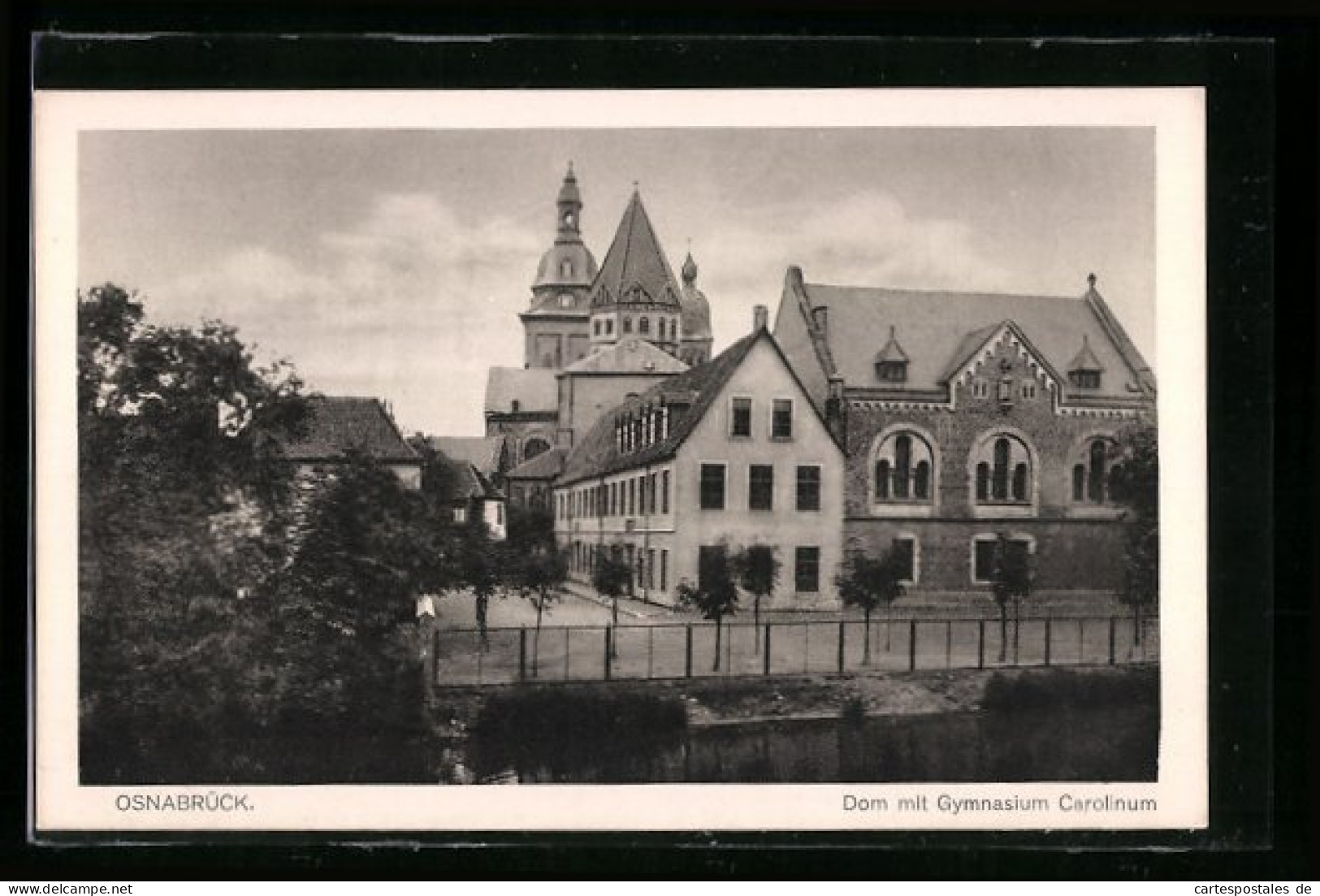 AK Osnabrück, Dom Mit Gymnasium Carolinum  - Osnabrück