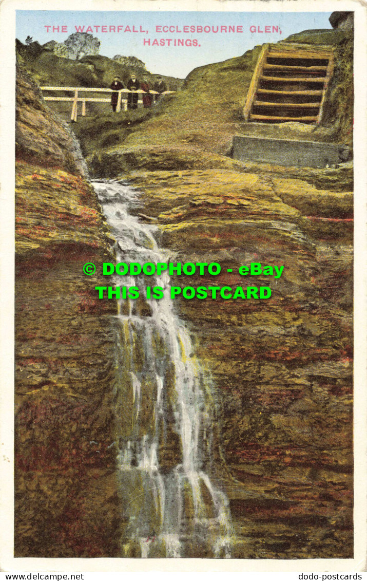R557123 Hastings. Ecclesbourne Glen. The Waterfall. British Production. 1939 - Mundo