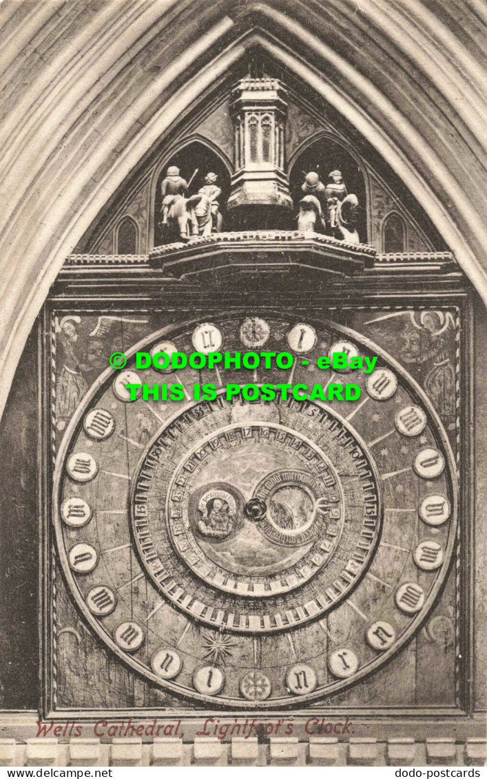 R557443 Wells Cathedral. Lightfoot Clock. F. Frith. No. 31340 A - Mundo