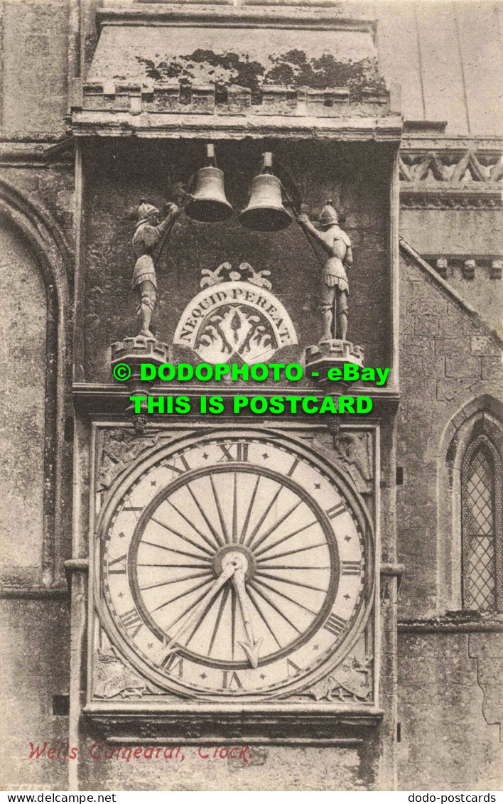 R557445 Wells Cathedral. Clock. F. Frith. No. 35156 - Mundo