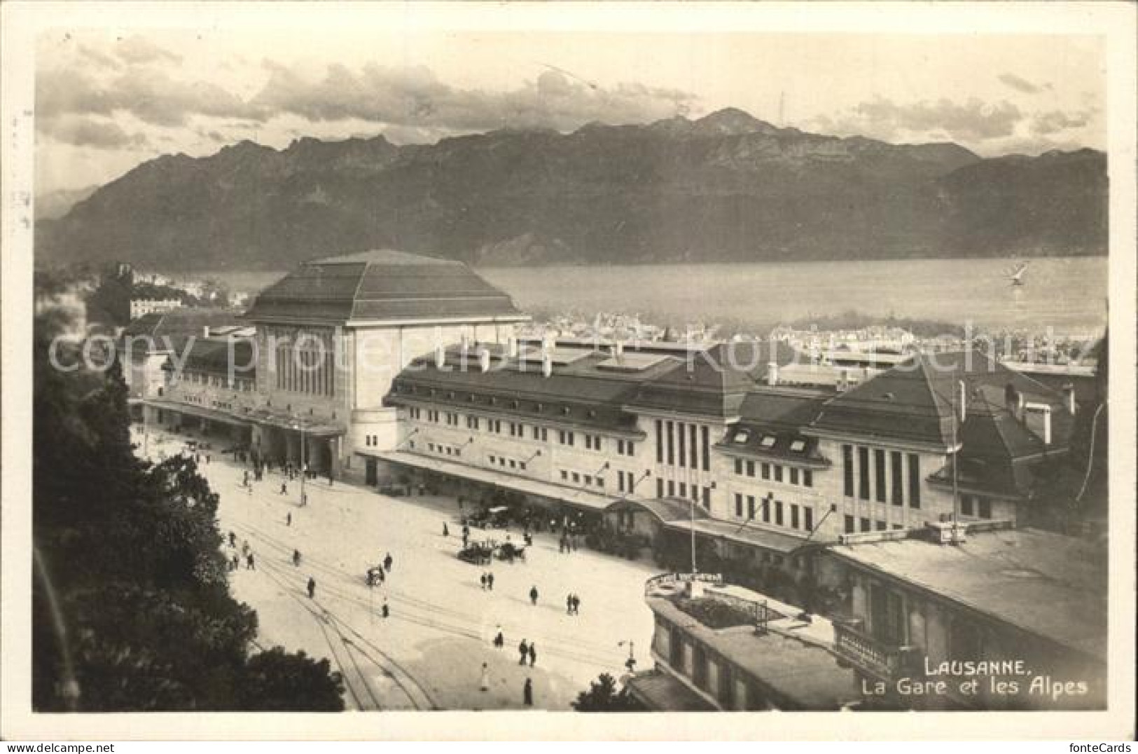 12050624 Lausanne VD La Gare Et Les Alpes Lausanne - Other & Unclassified