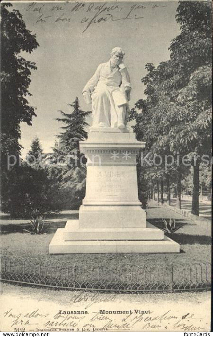 12050611 Lausanne VD Monument Vinet Lausanne - Other & Unclassified