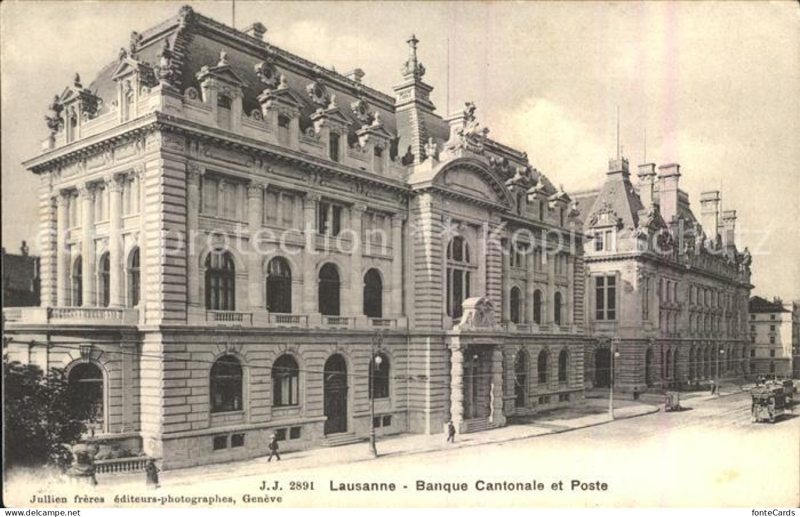 12050598 Lausanne VD Poste Et Banque Cantonale Lausanne - Other & Unclassified