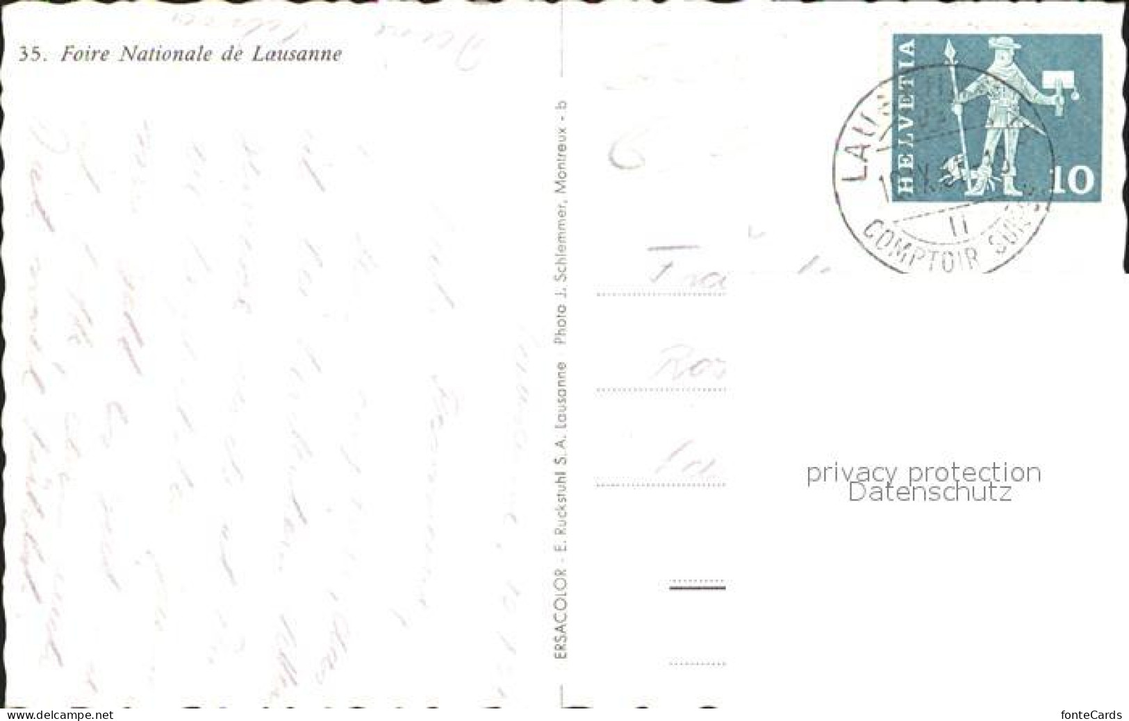 12050568 Lausanne VD Foire Nationale Lausanne - Other & Unclassified