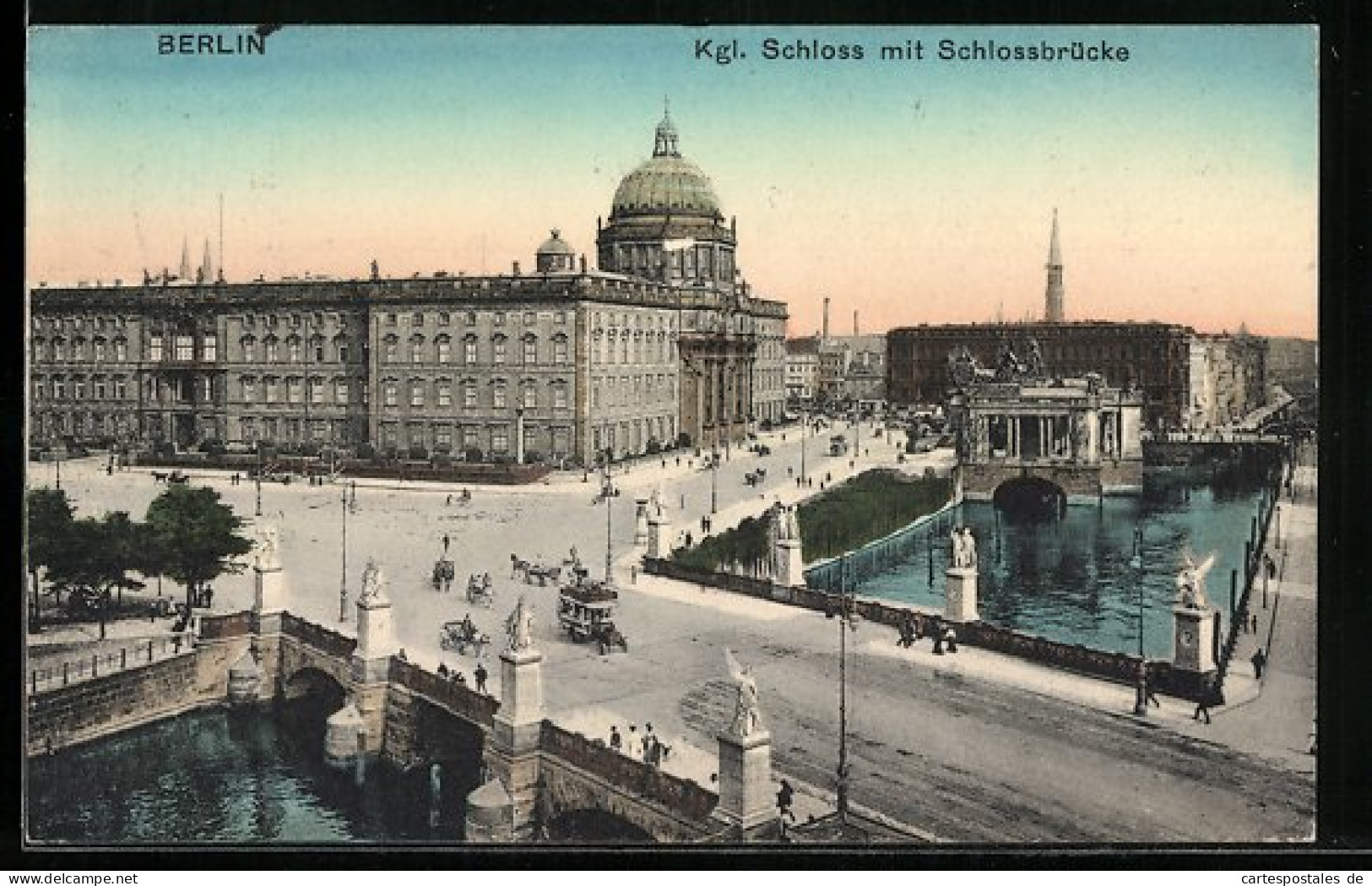 AK Berlin, Kgl. Schloss Mit Schlossbrücke  - Mitte