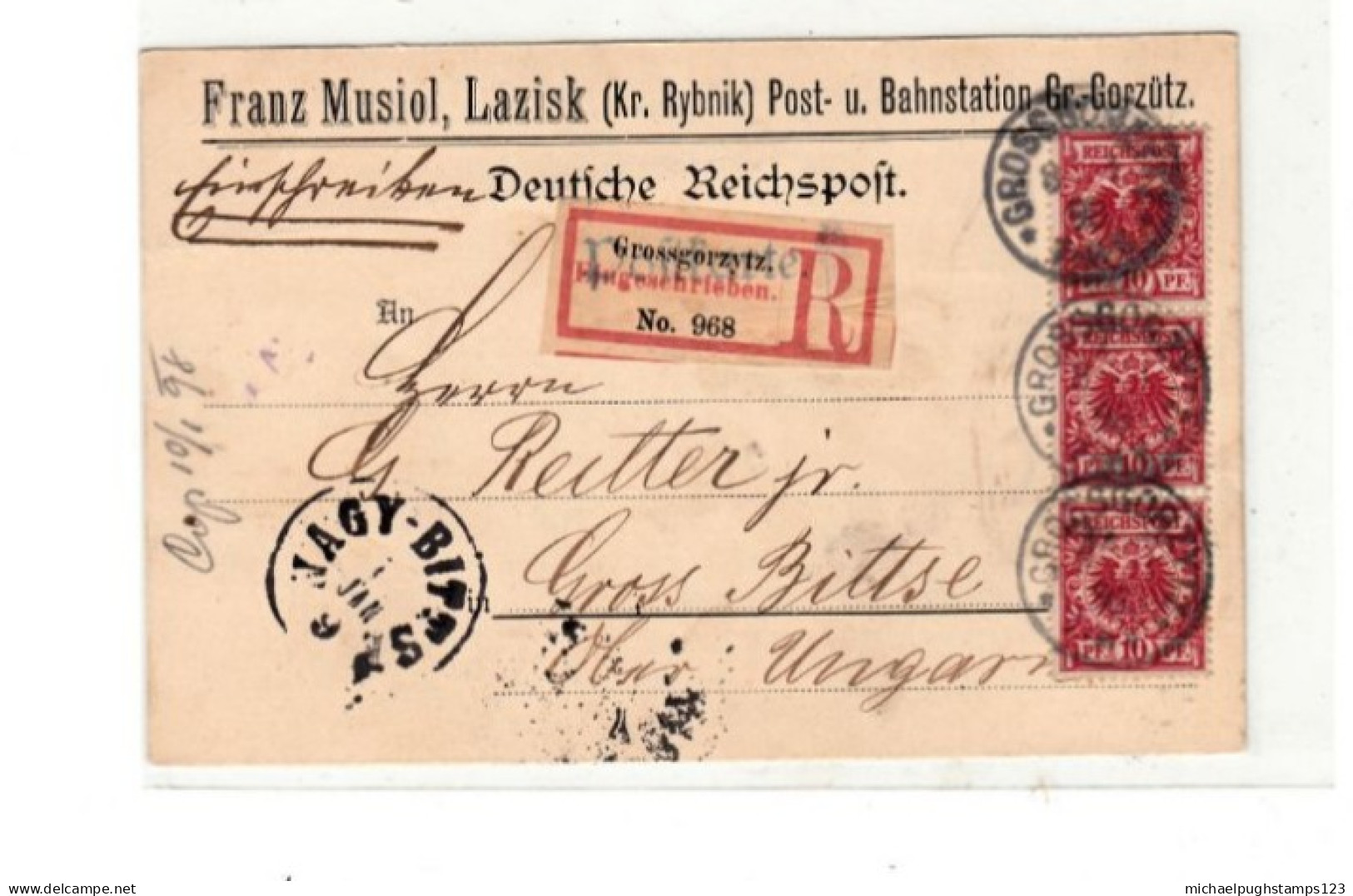 Germany / Registered Postcards / Hungary - Other & Unclassified