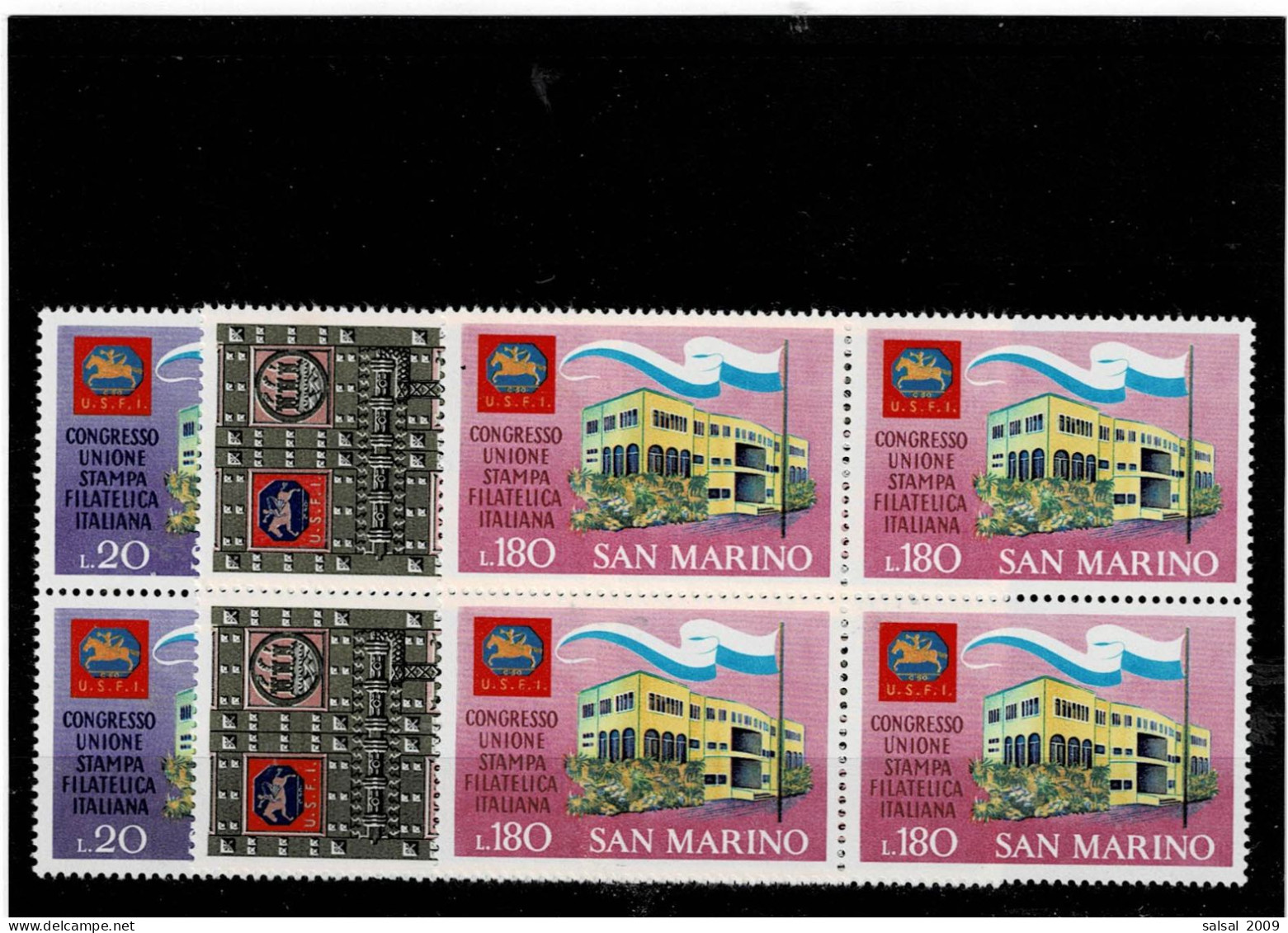 SAN MARINO ,"Stampa Filatelica",serie Completa MNH In Quartina ,qualita Ottima - Unused Stamps