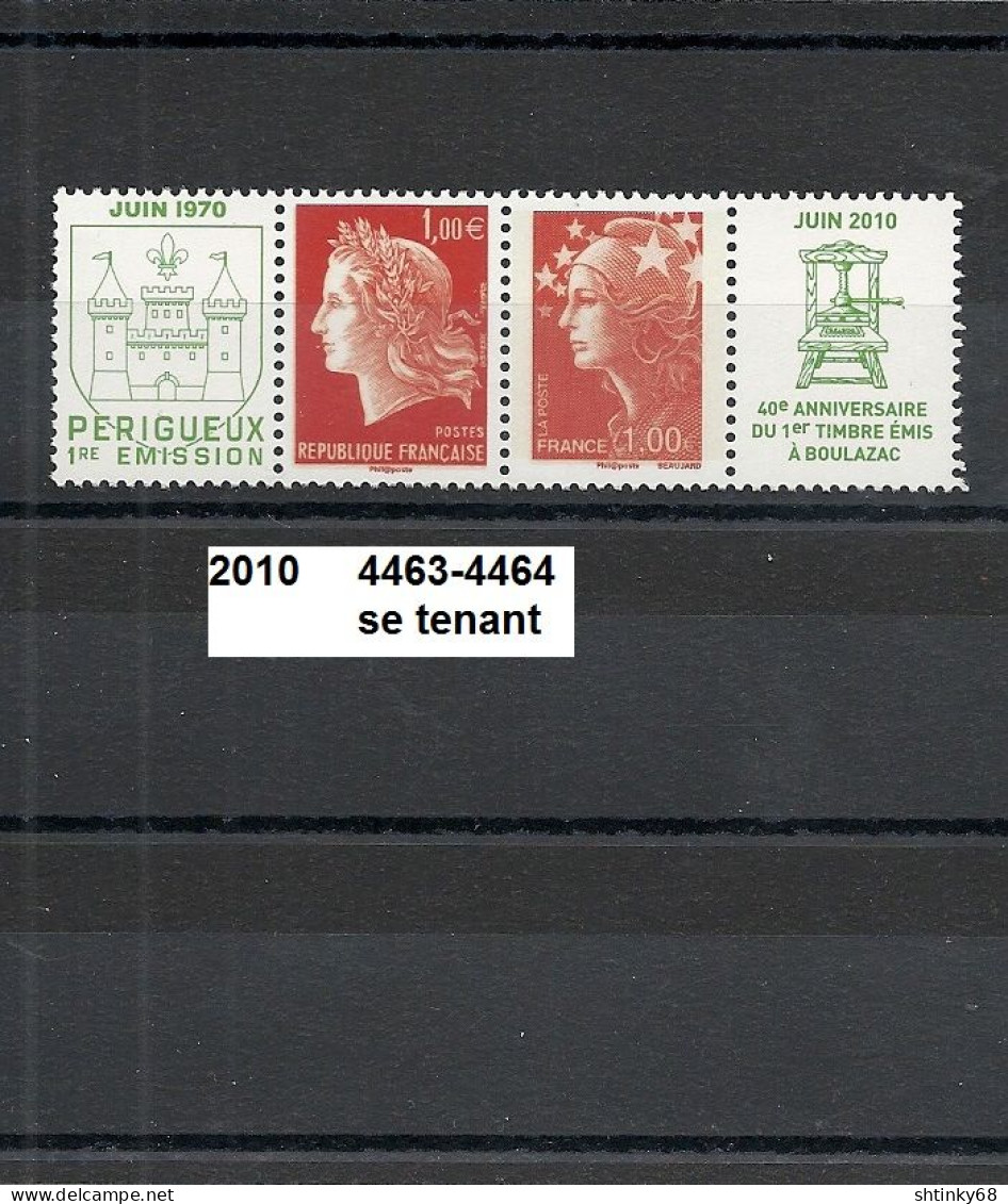 Paire De 2010 Neuf** Y&T N° 4463 & 4464 - Unused Stamps