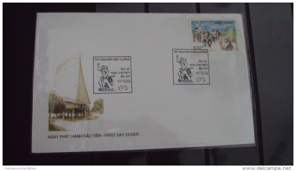 FDC Vietnam Viet Nam 2002 : Highland / Smoking / Costume (Ms890) - Vietnam