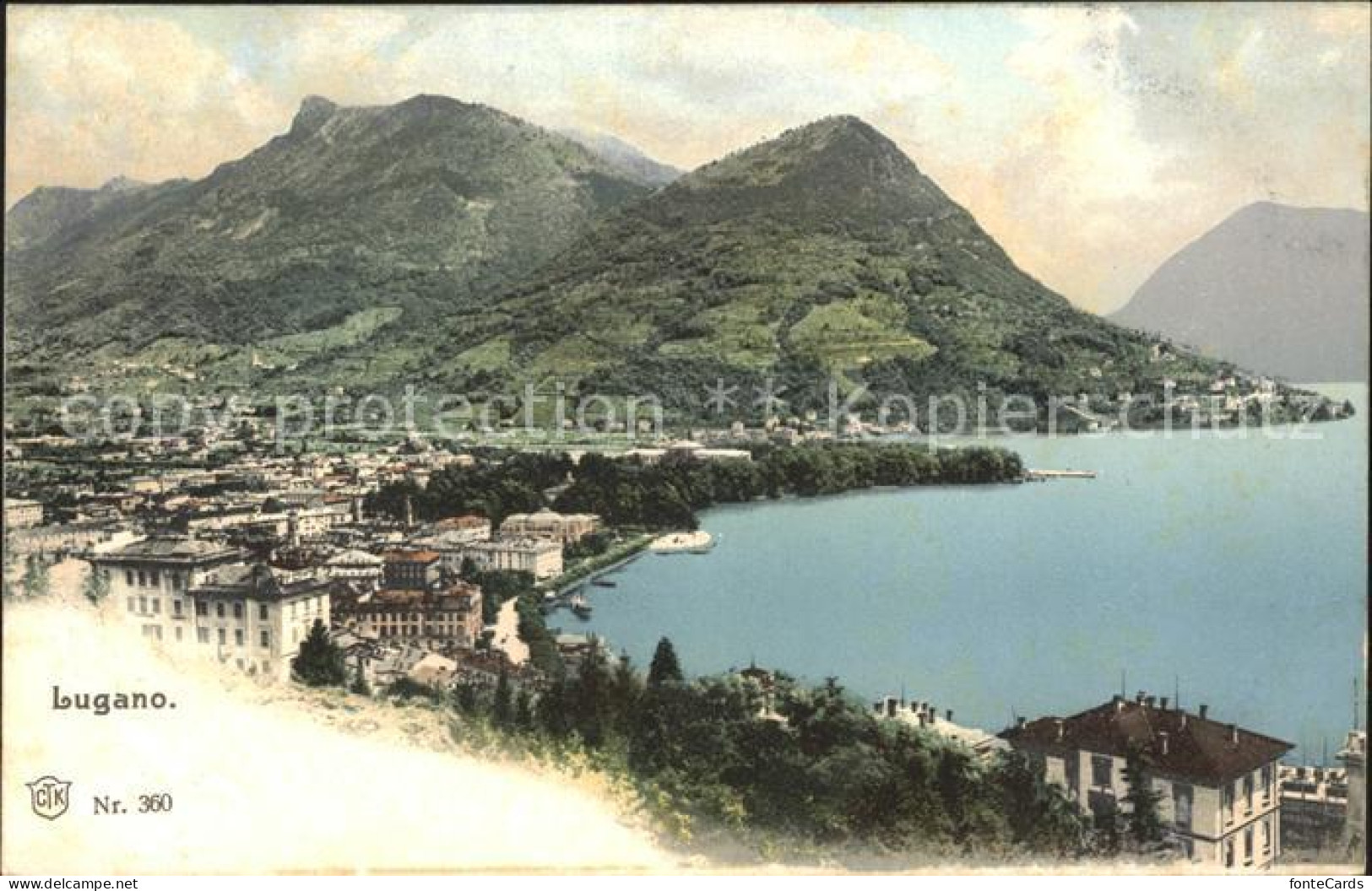 12047608 Lugano TI Lago Di Lugano Monte Bre Luganersee Lugano - Other & Unclassified