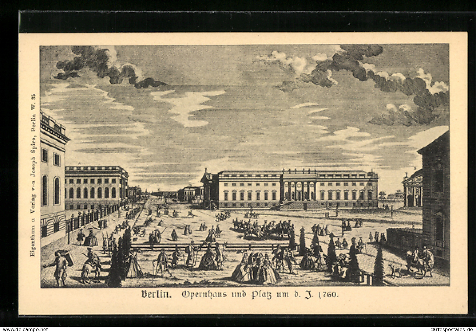 AK Berlin, Opernhaus Und Platz Um Das Jahr 1760  - Mitte