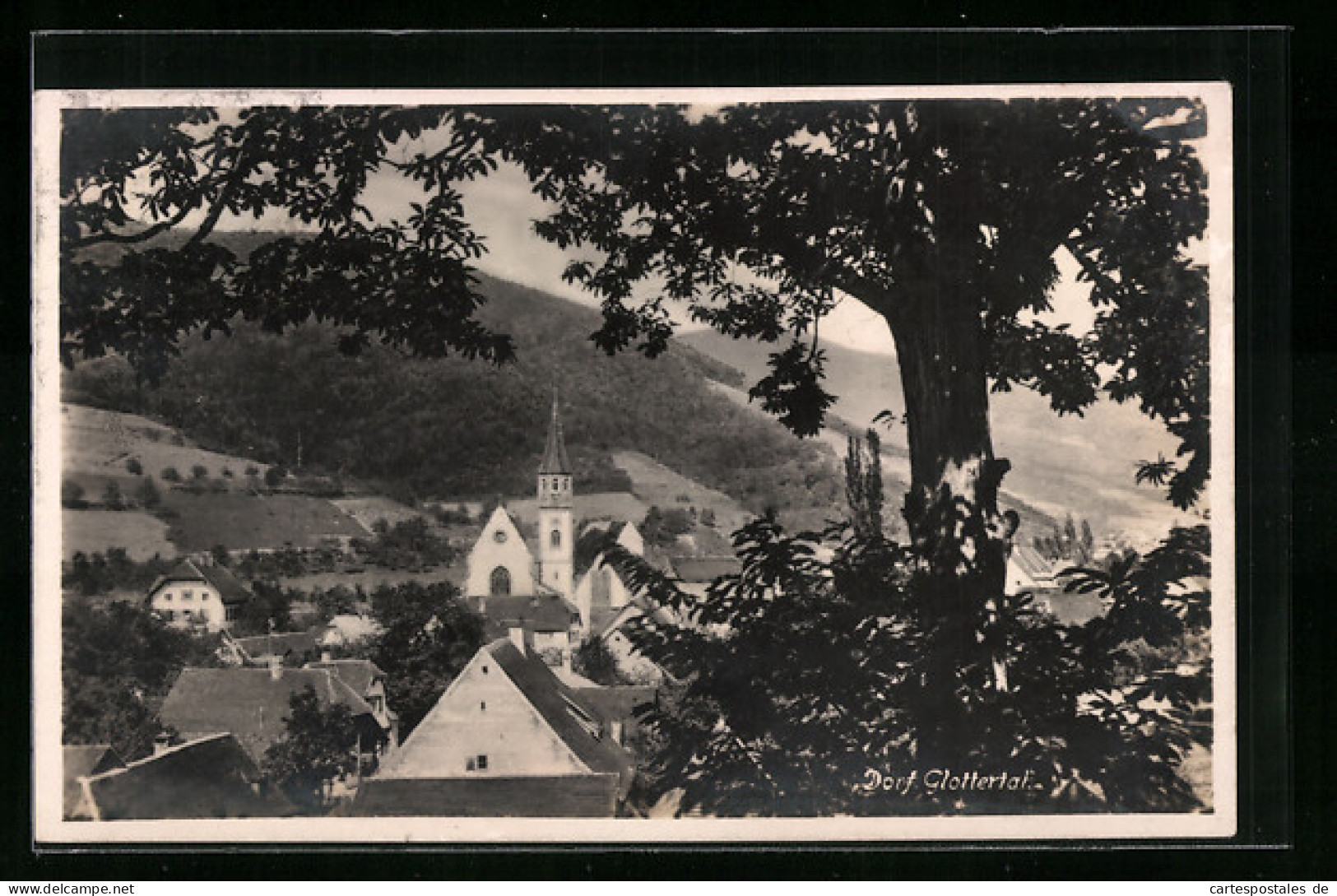 AK Glottertal, Panorama Mit Kirche Vom Berg Aus Gesehen  - Glottertal