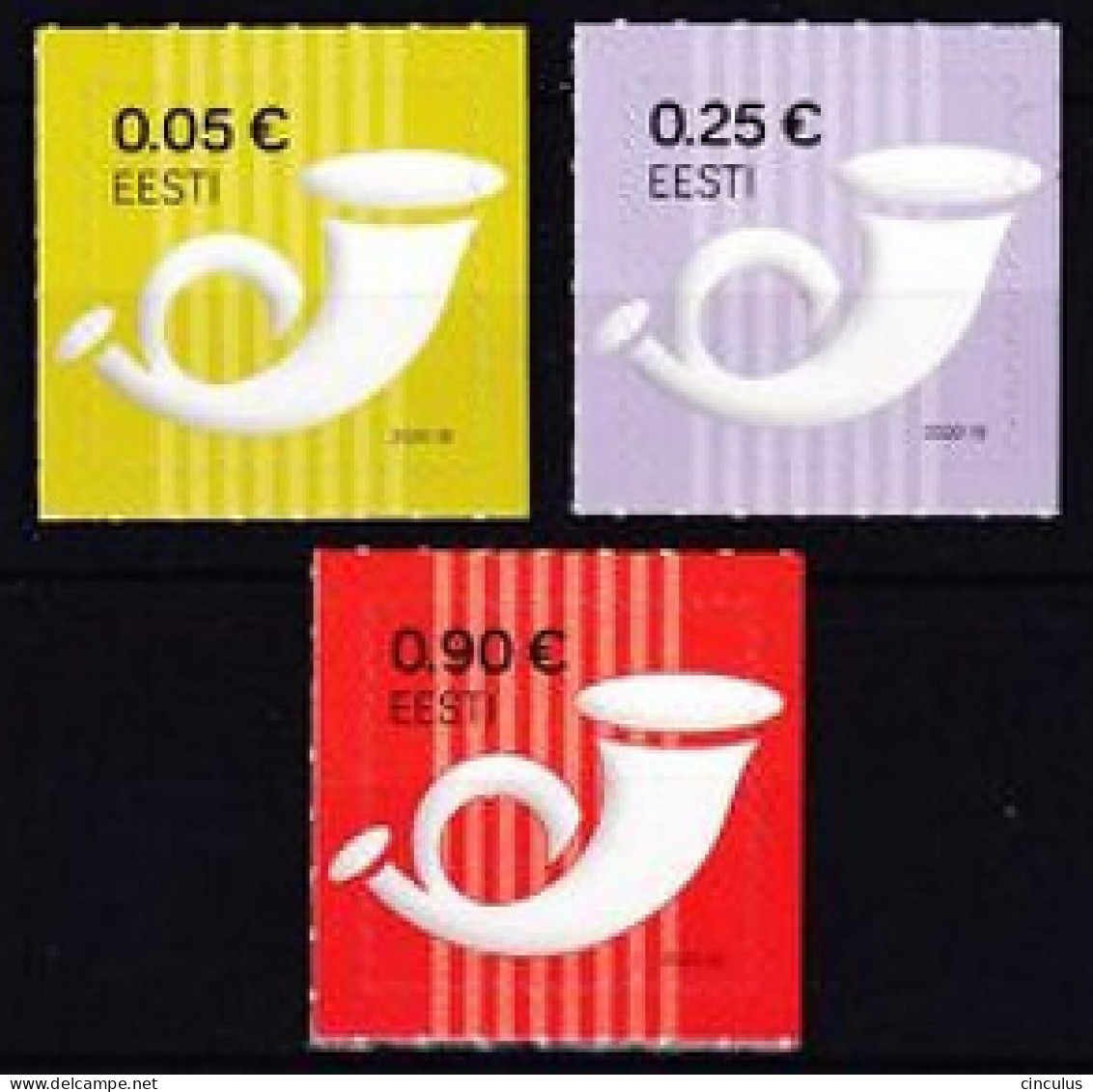 2020. Estonia. Definitives - Post Horn. Unused. Mi. Nr. 988-90 - Estonie