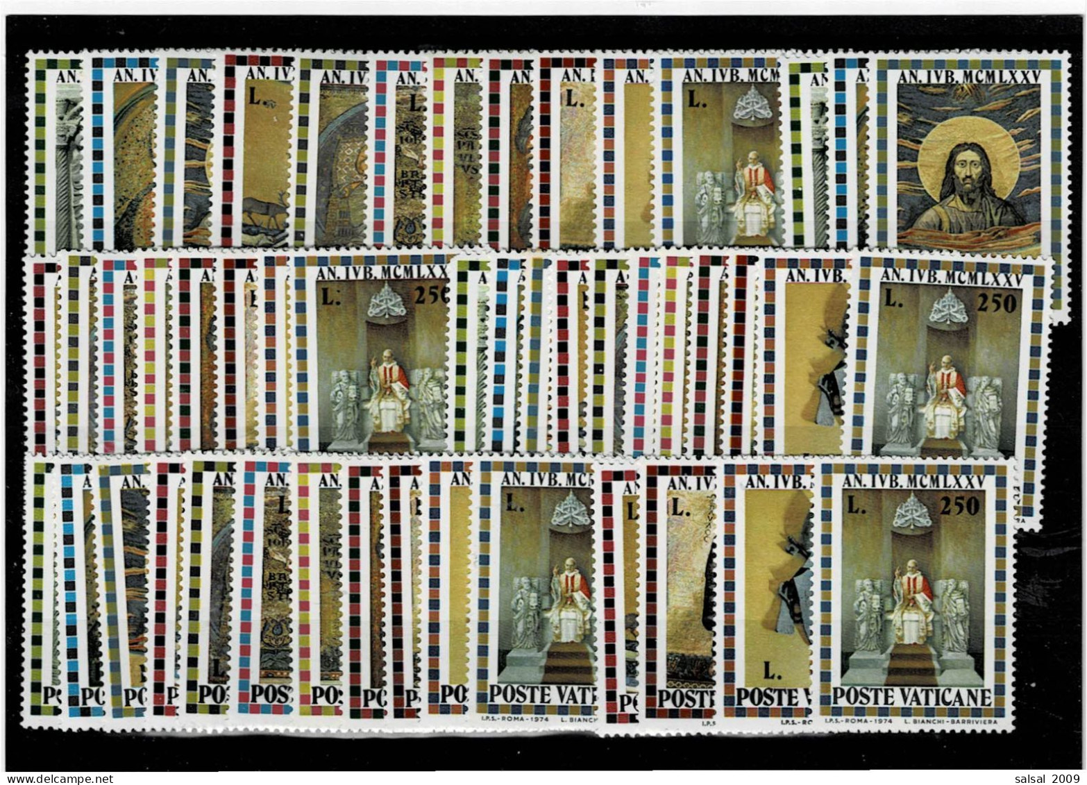 VATICANO ,"Anno Santo",4 Serie Complete MNH+ 4 Spezzature ,qualita Ottima - Unused Stamps