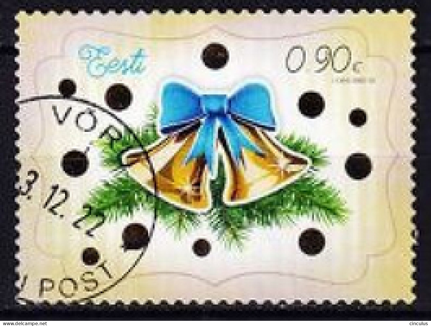 2020. Estonia. Christmas Bells. Used. Mi. Nr. 998 - Estland