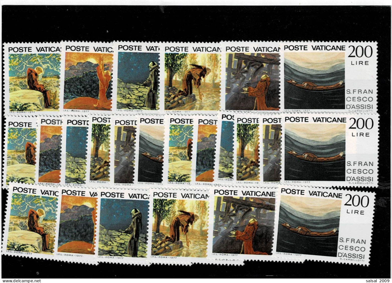 VATICANO ,"San Francesco",4 Serie Complete MNH ,qualita Ottima - Unused Stamps