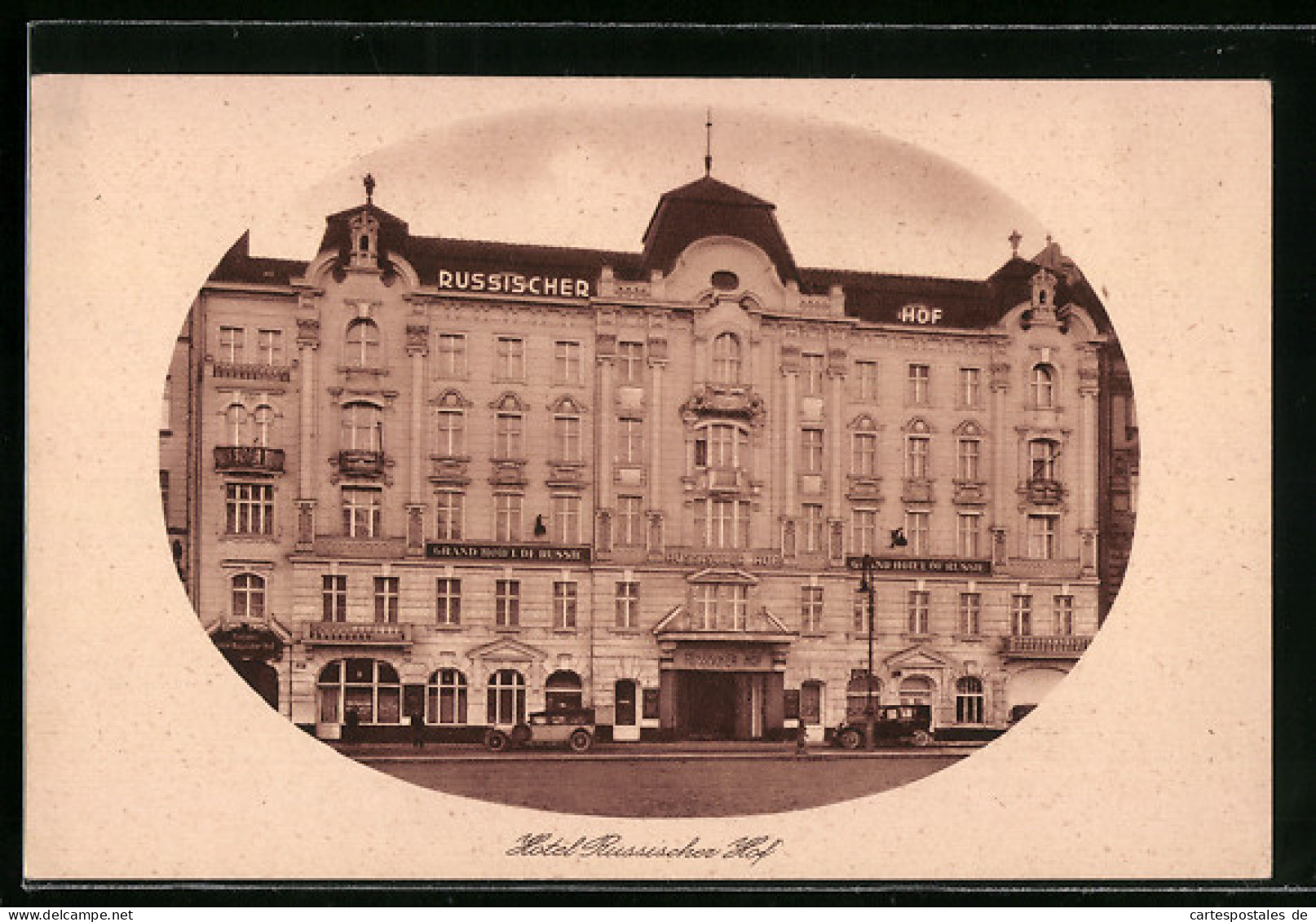 Passepartout-AK Berlin, Hotel Russischer Hof In Der Georgenstrasse 21-22  - Mitte