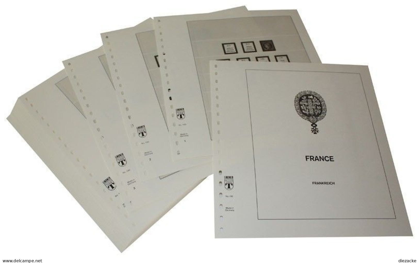 Lindner-T Frankreich 1972-1976 Vordrucke 132A Neuware ( - Vordruckblätter