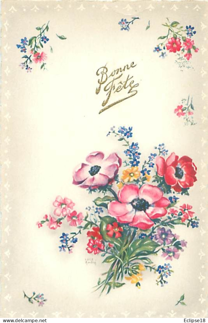 Fleurs Bonne Fete   Q 2585 - Blumen