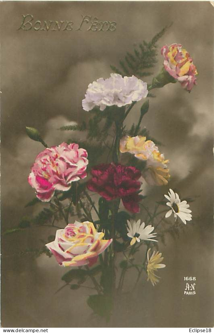 Fleurs Roses Bouquet    Q 2585 - Flowers