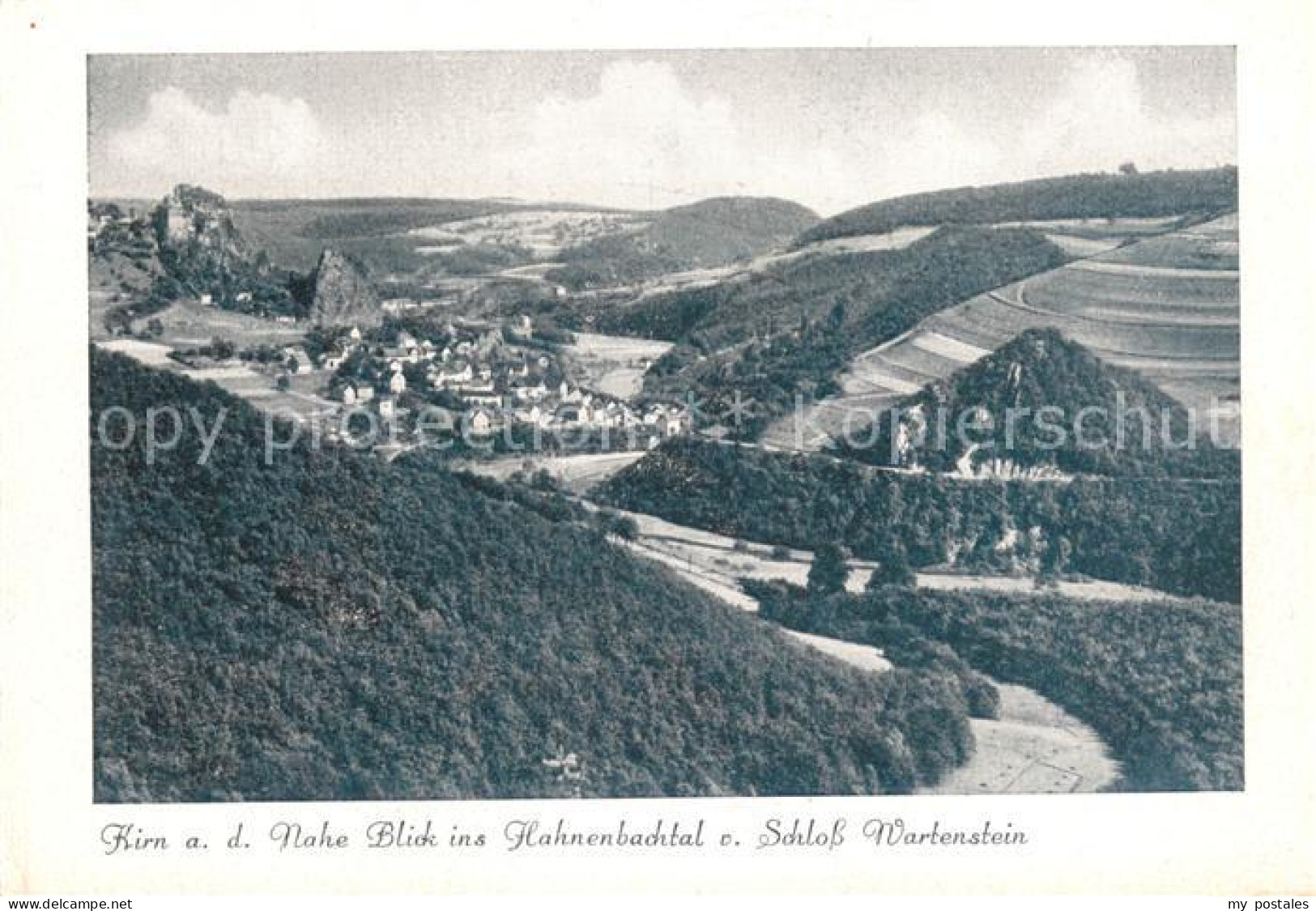 73685986 Kirn Nahe Blick Ins Hahnenbachtal Von Schloss Wartenstein Kirn Nahe - Kirn