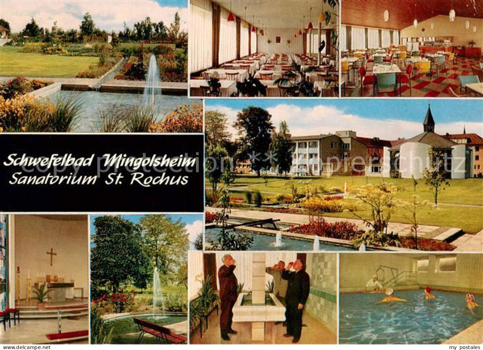 73685727 Mingolsheim Schwefelbad Sanatorium St. Rochus Restaurant Kapelle Hallen - Bad Schönborn