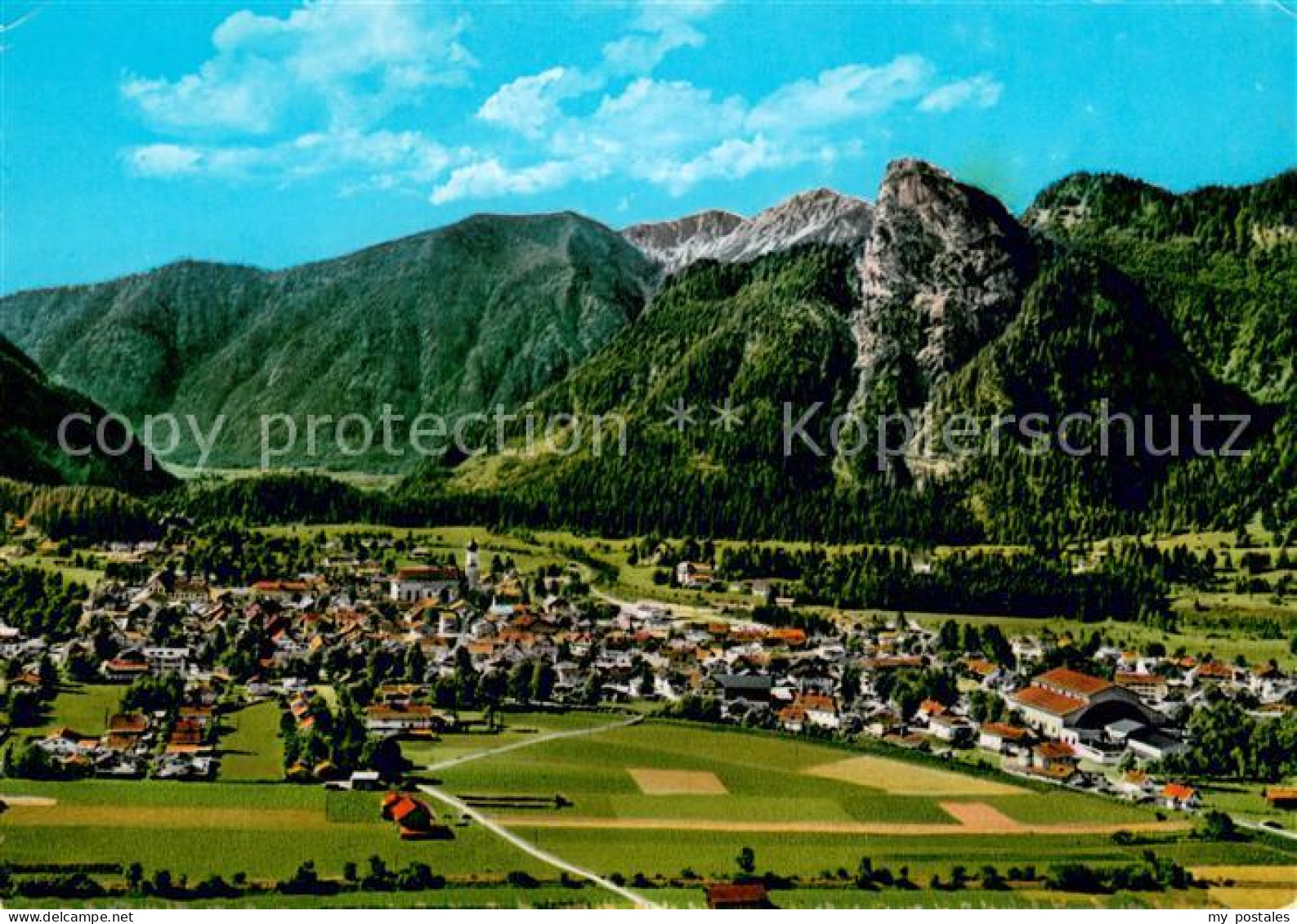 73685662 Oberammergau Panorama Blick Gegen Kofel Fliegeraufnahme Oberammergau - Oberammergau