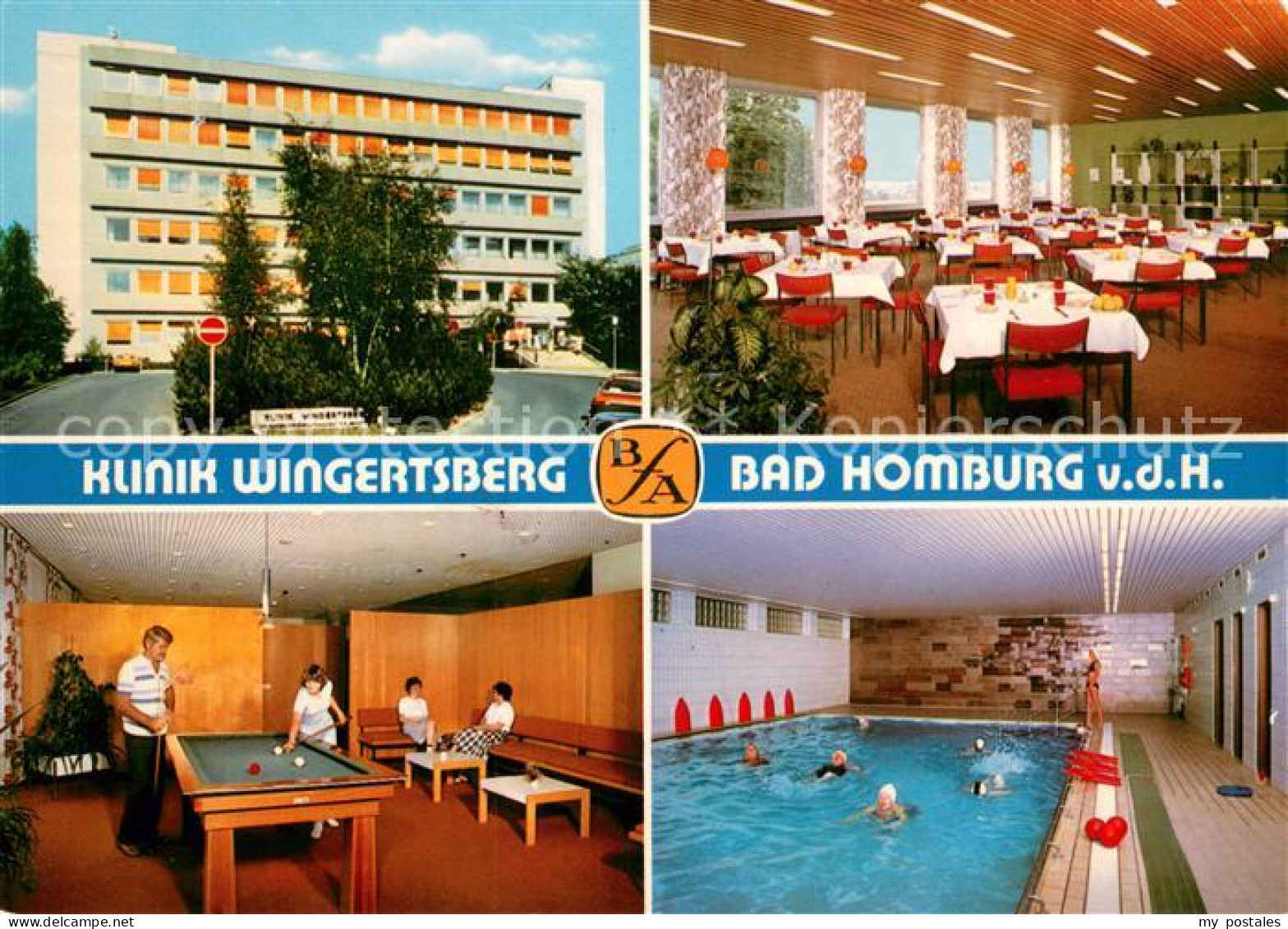 73685573 Bad Homburg Klinik Wingertsberg Speisesaal Spielzimmer Hallenbad Bad Ho - Bad Homburg