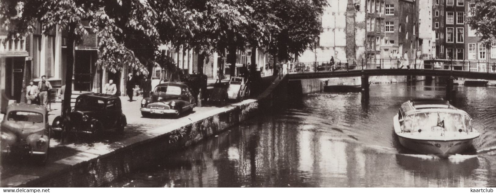 Amsterdam: SKODA 1101, MERCEDES 170V, BUICK EIGHT ROADMASTER - Canal Boat - O.Z. Voorburgwa​l - (Holland) - Passenger Cars