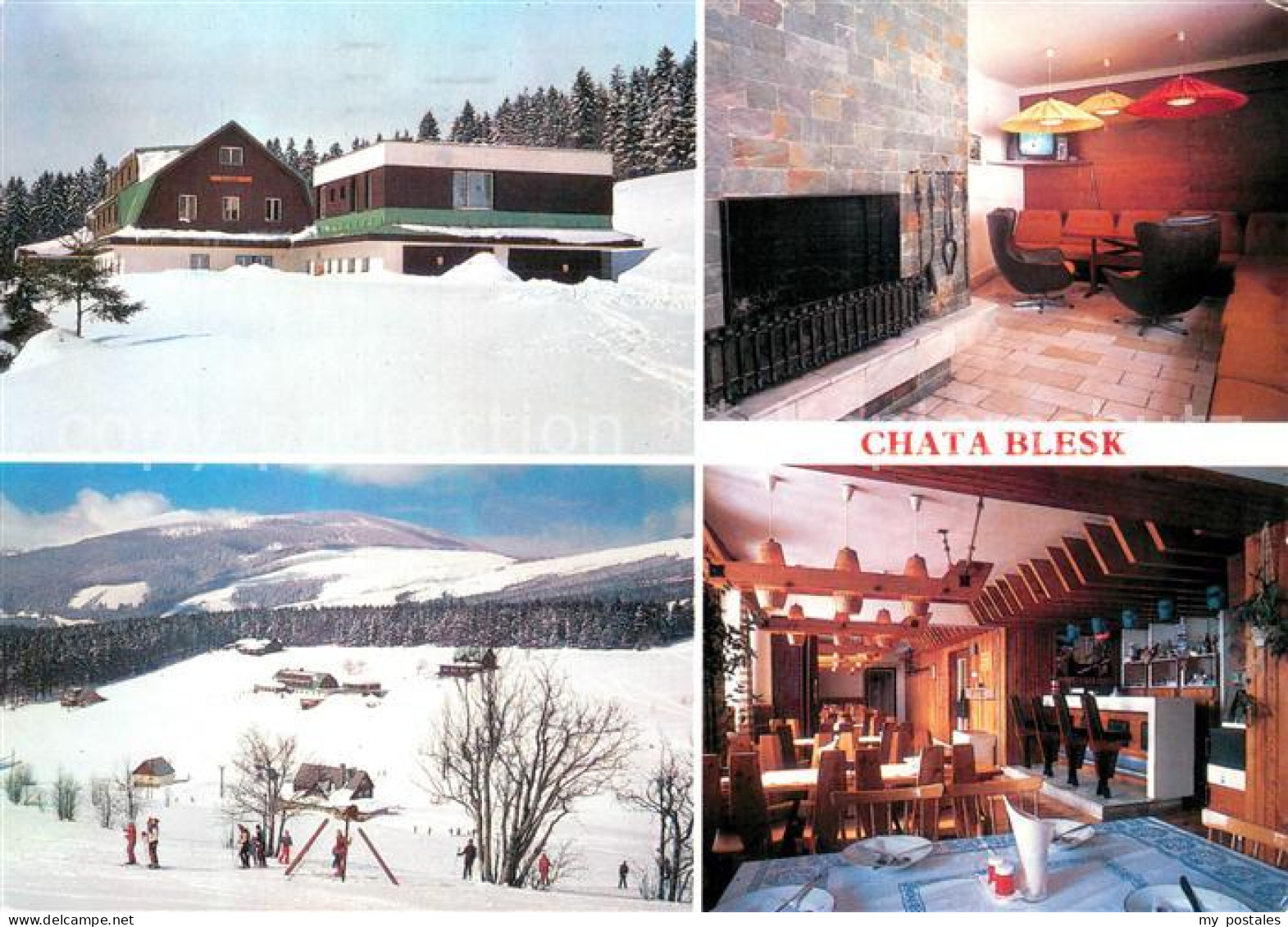 73685453 Mala Upa Chata Blesk Krkonose Berghaus Im Riesengebirge Winterpanorama  - Tchéquie