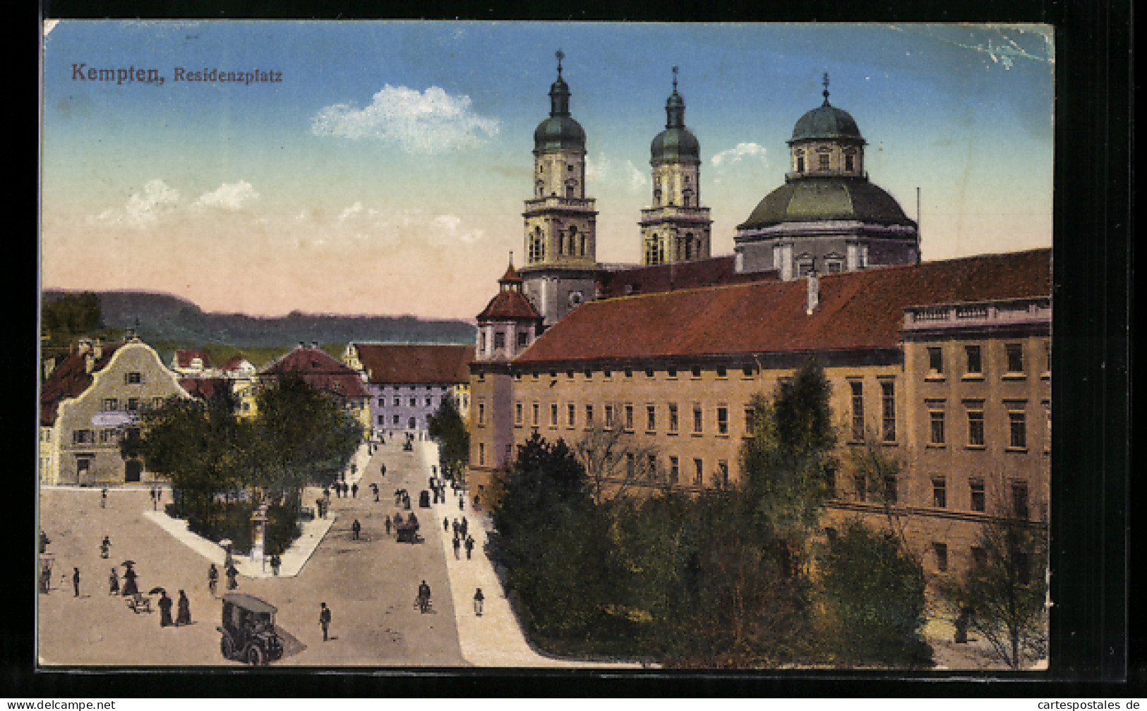 AK Kempten, Residenzplatz Aus Der Vogelschau  - Kempten