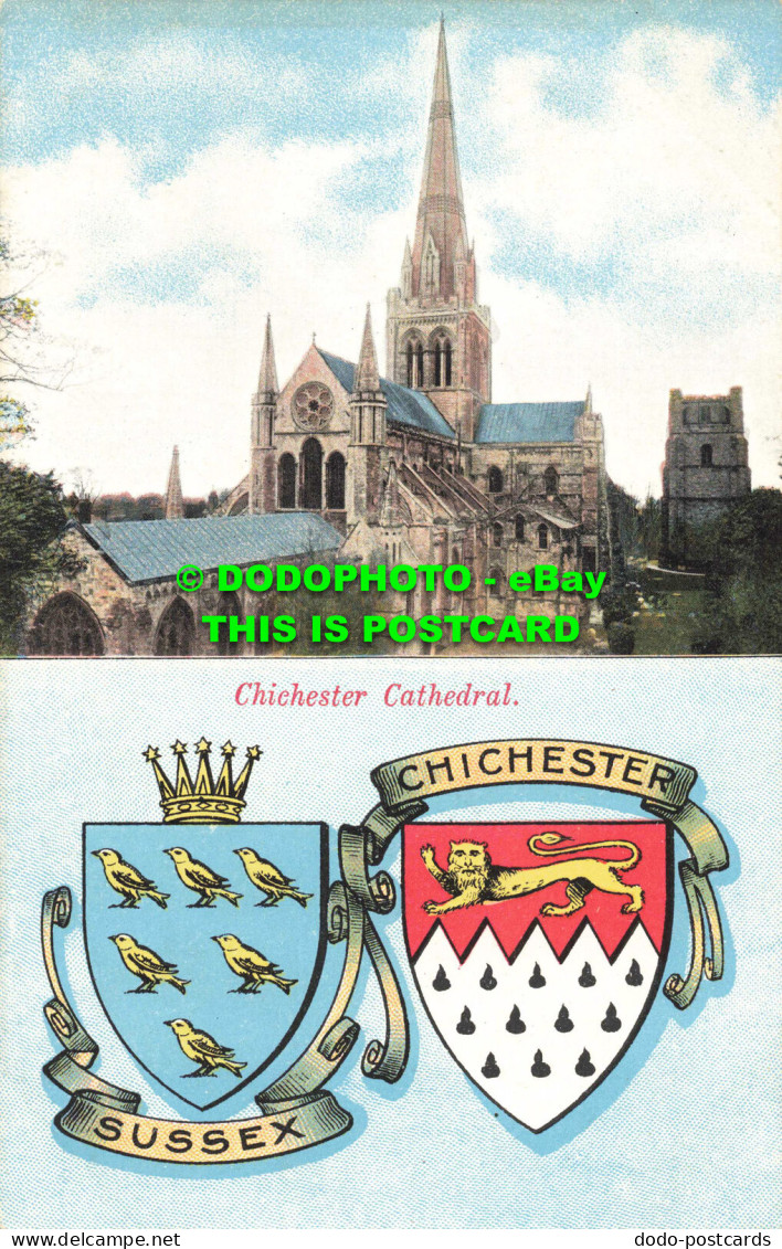 R557877 Chichester Cathedral. J. W. Moore. No. 2204 - Mundo