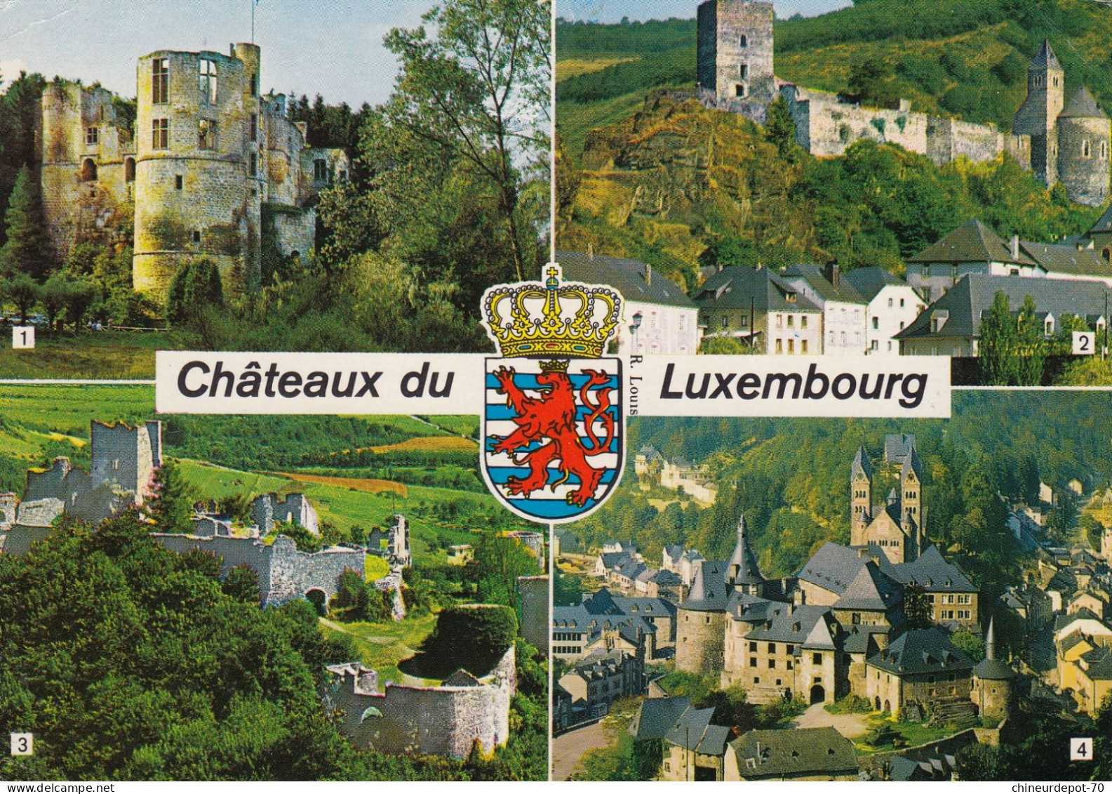 GRAND DUCHE DU LUXEMBOURG  MULTIVUE LES CHATEAUX - Otros & Sin Clasificación