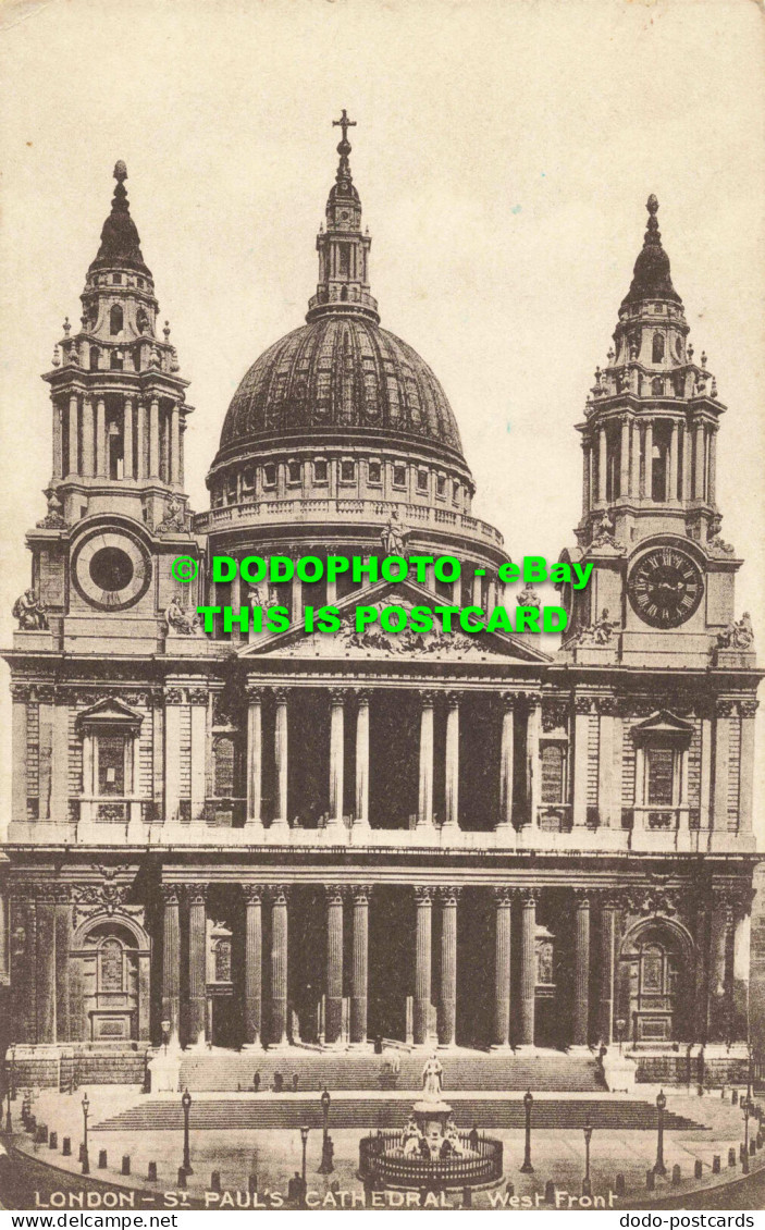 R557548 London. St. Paul Cathedral. West Front. The London Stereoscopic Company. - Andere & Zonder Classificatie