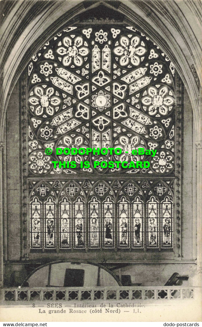 R557237 Sees. Interieur De La Cathedrale. La Grande Rosace. Cote Nord. LL. 8. Le - Mundo