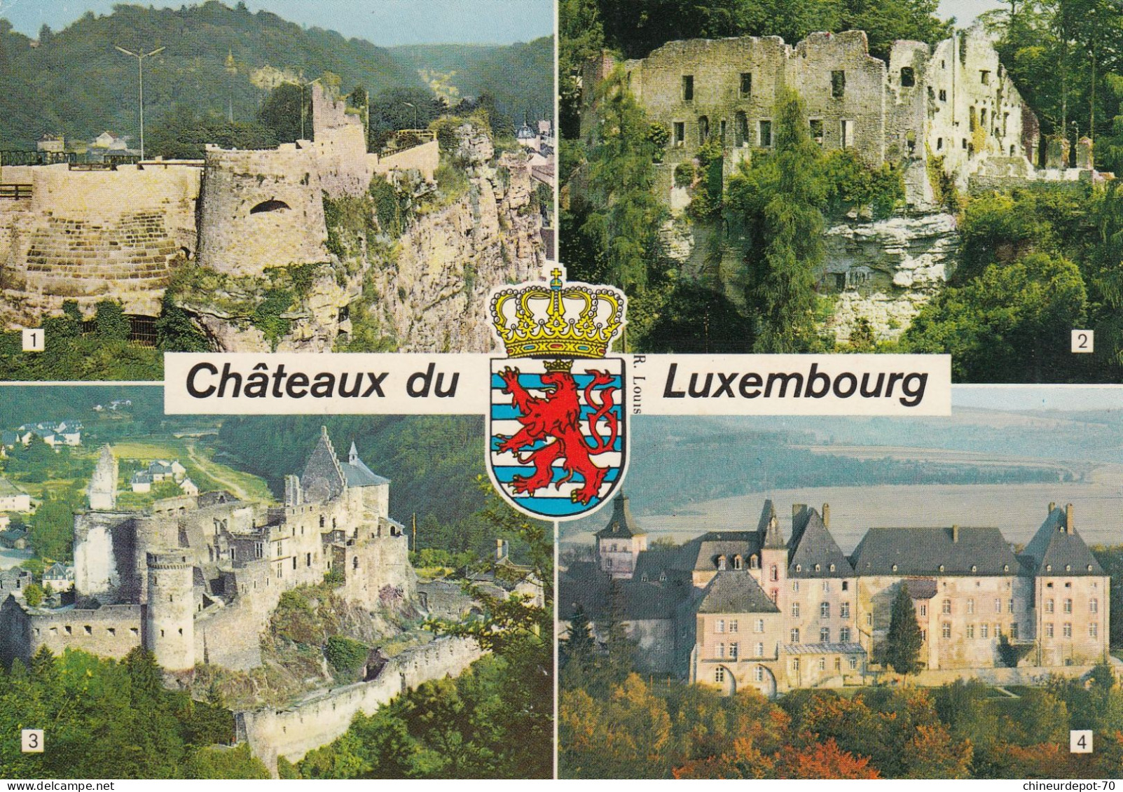 GRAND DUCHE DU LUXEMBOURG  MULTIVUE LES CHATEAUX - Other & Unclassified