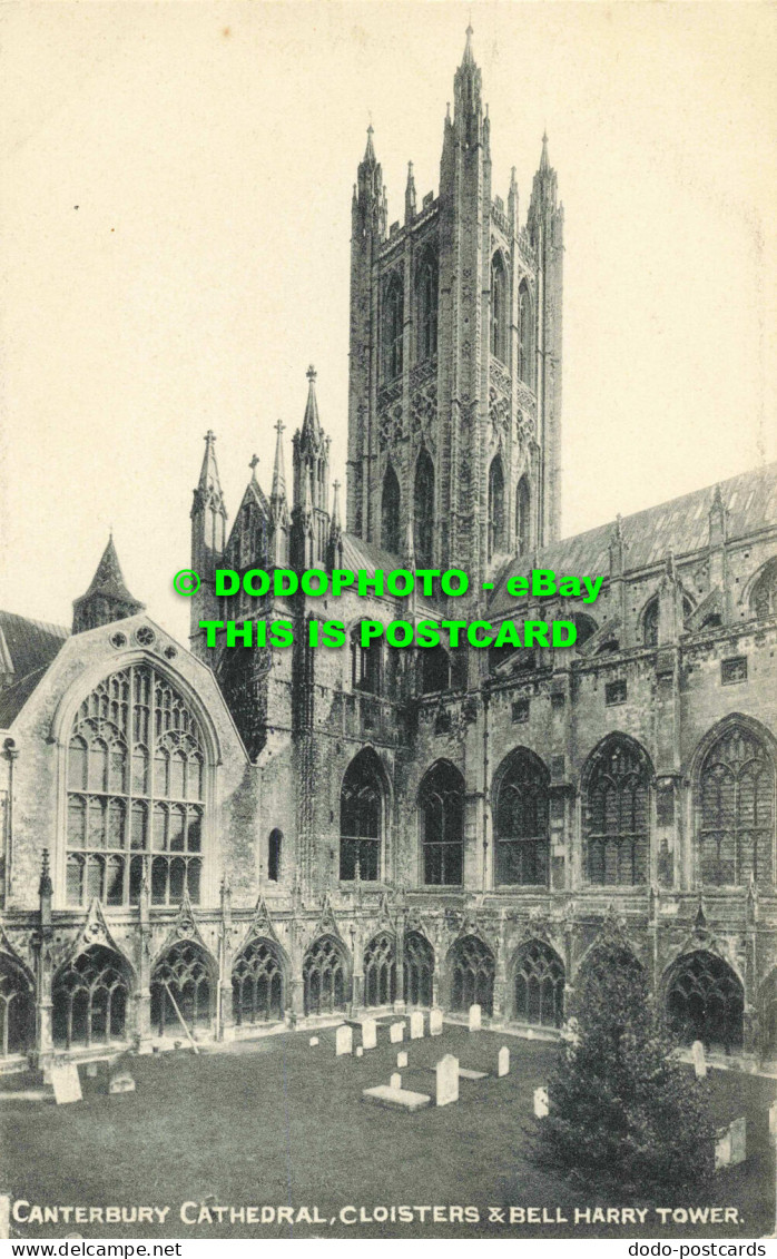 R557562 Canterbury Cathedral. Cloisters And Bell Harry Tower. E. Crow - Mundo