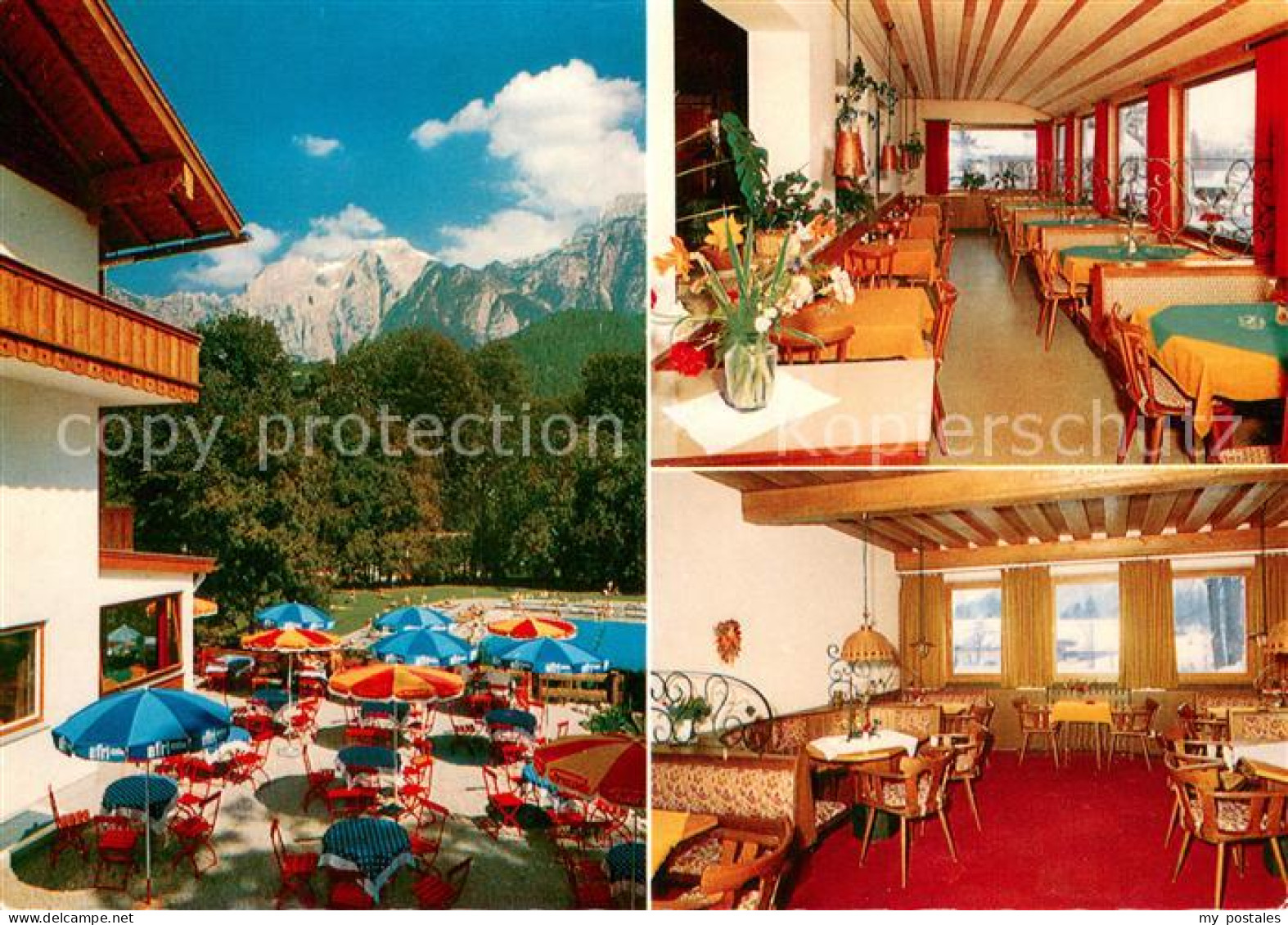 73685385 Schoenau Berchtesgaden Gasthaus Pension Cafe Brunneck Terrasse Gastraeu - Berchtesgaden