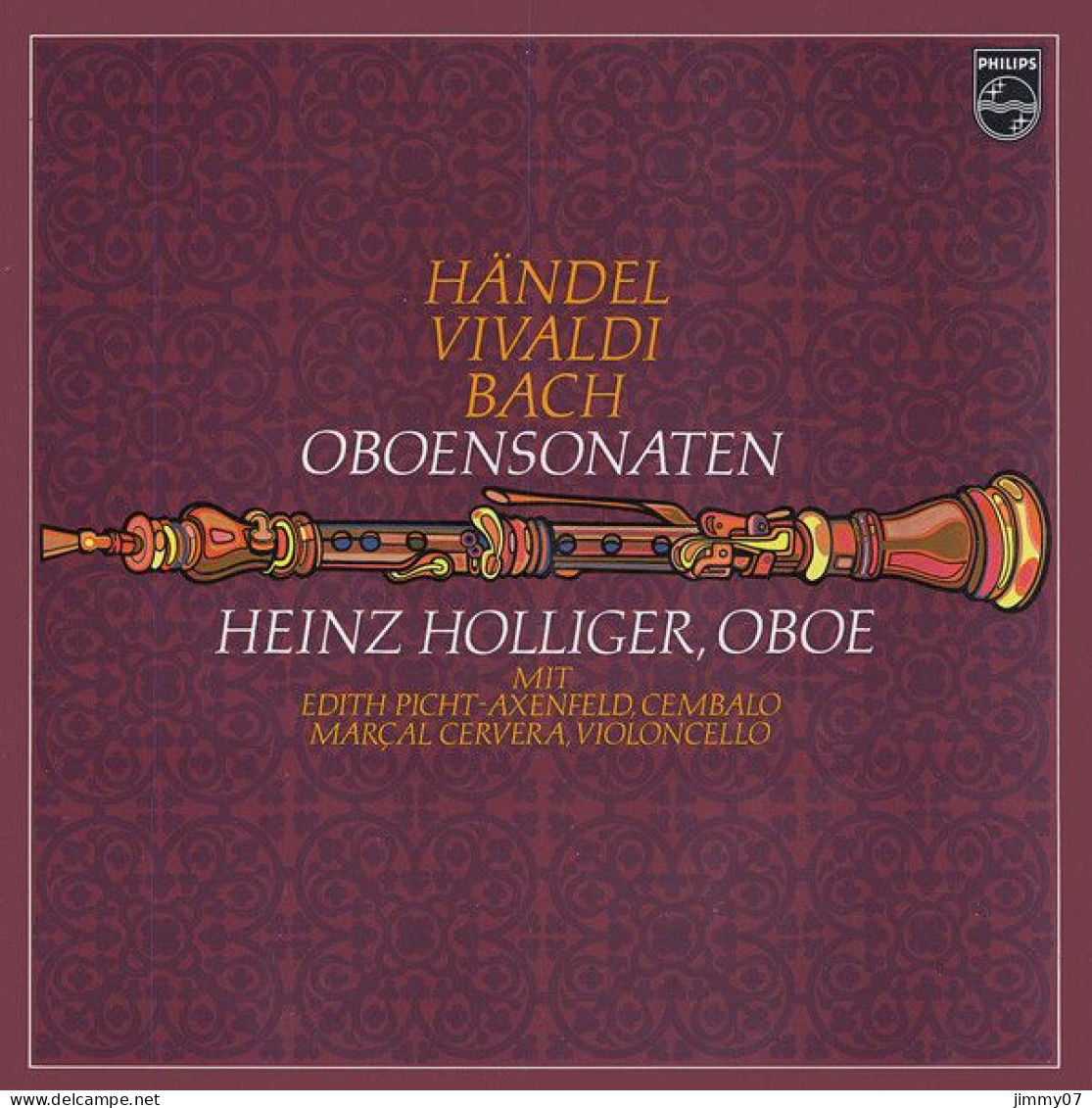 Händel, Vivaldi, Bach, Heinz Holliger Mit Edith Picht-Axenfeld, Marçal Cervera - Oboensonaten (LP, Album) - Klassiekers